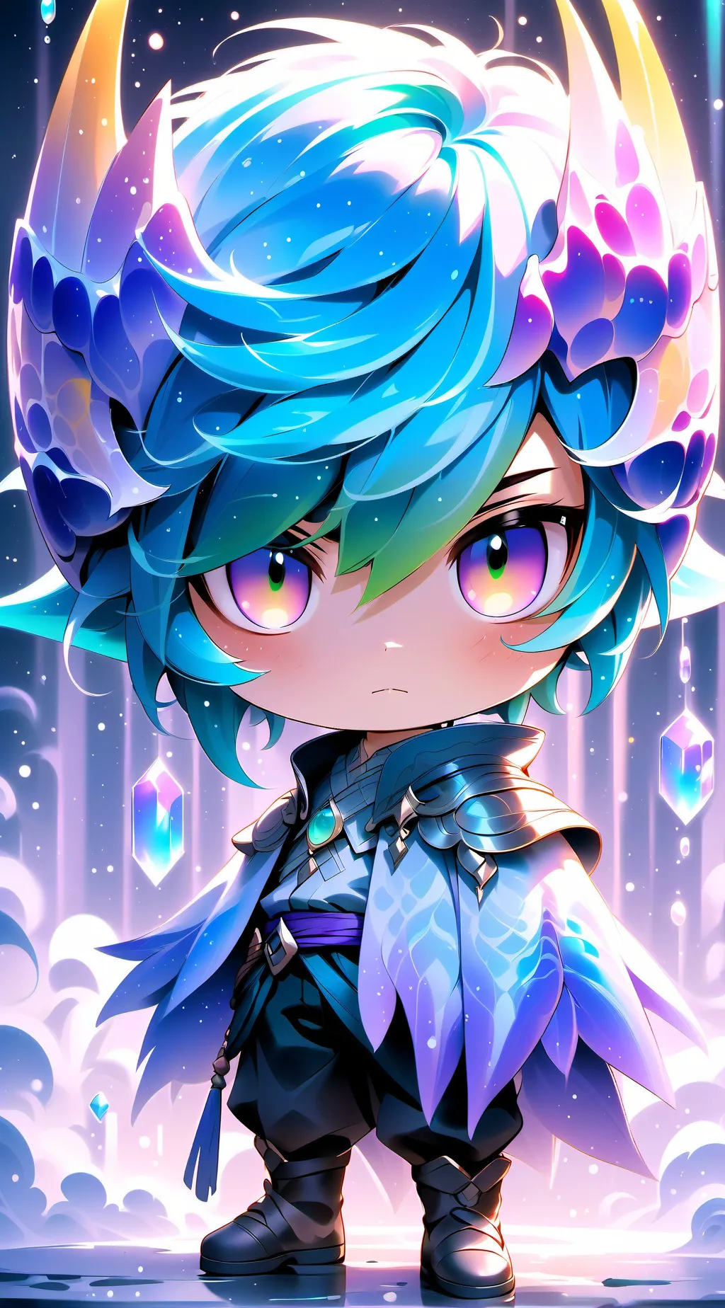 ai character:  Juegos de Sombras background