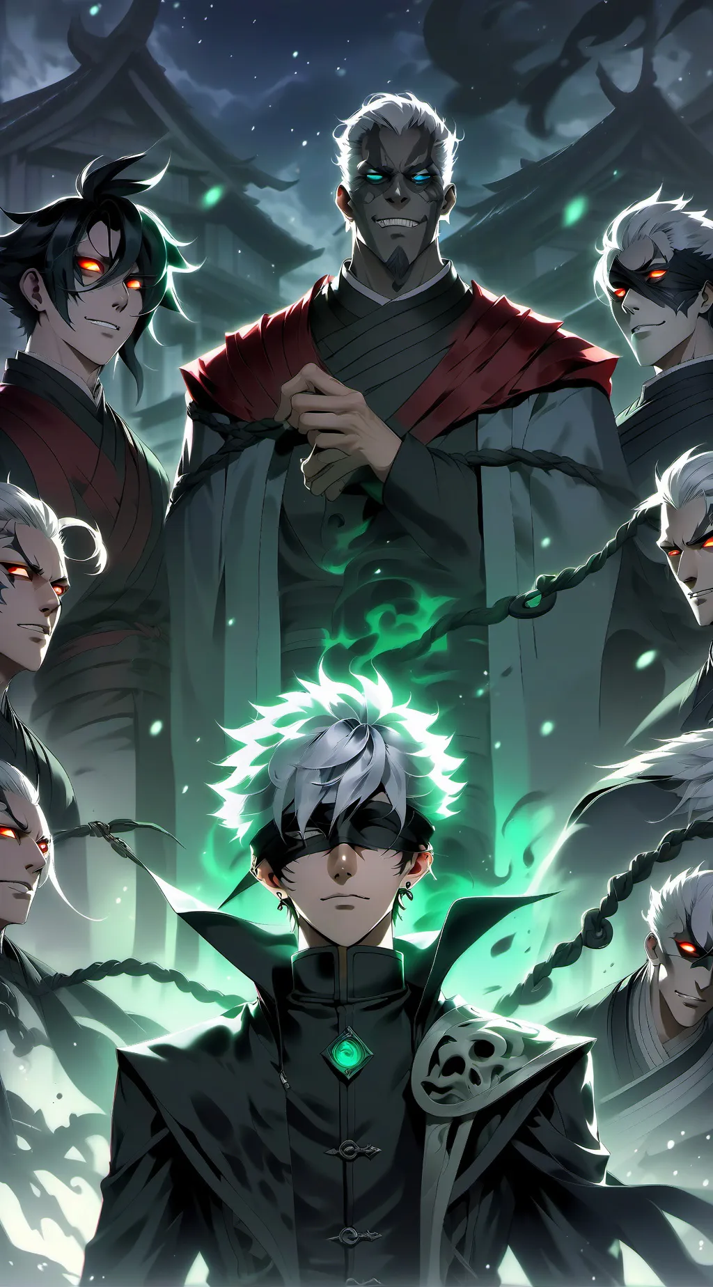 ai character: Gojo Satoru background