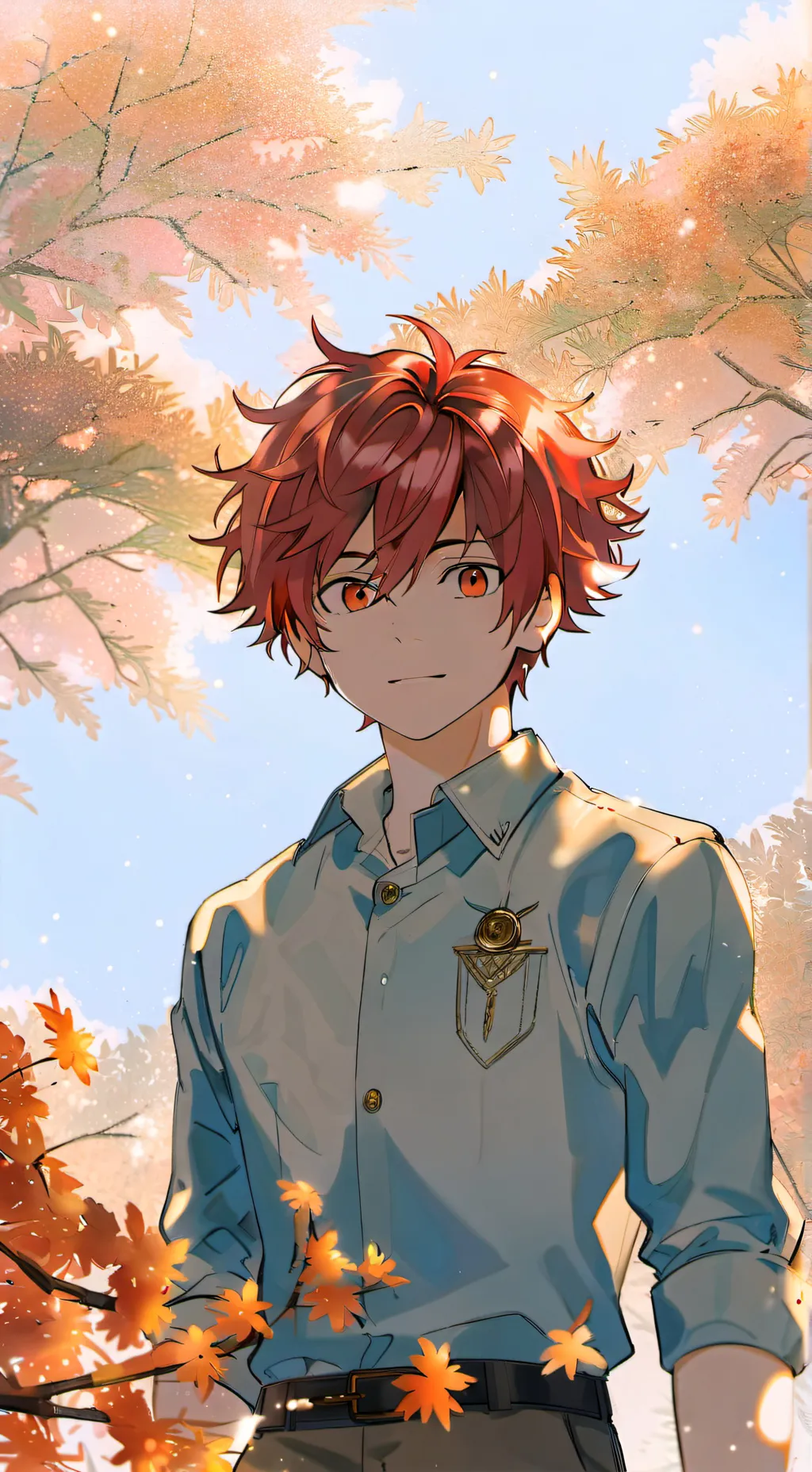 ai character: kirishima pee background