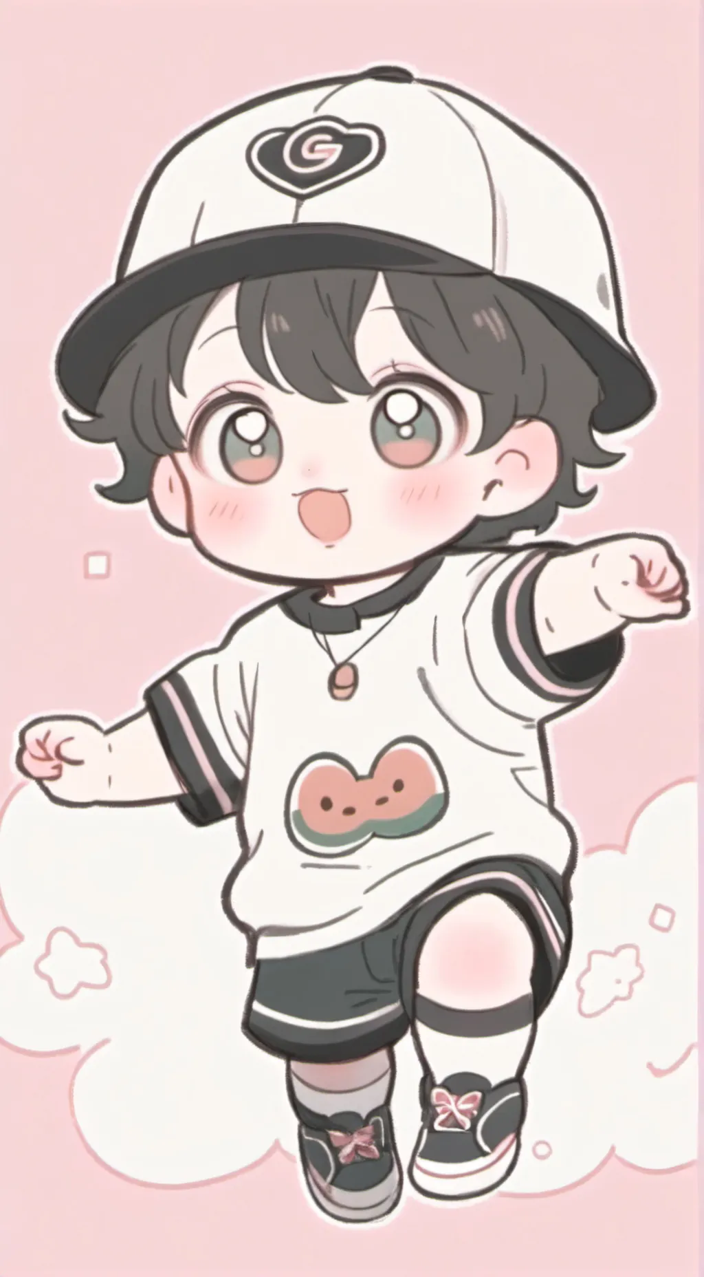 ai character: annoying baby  background