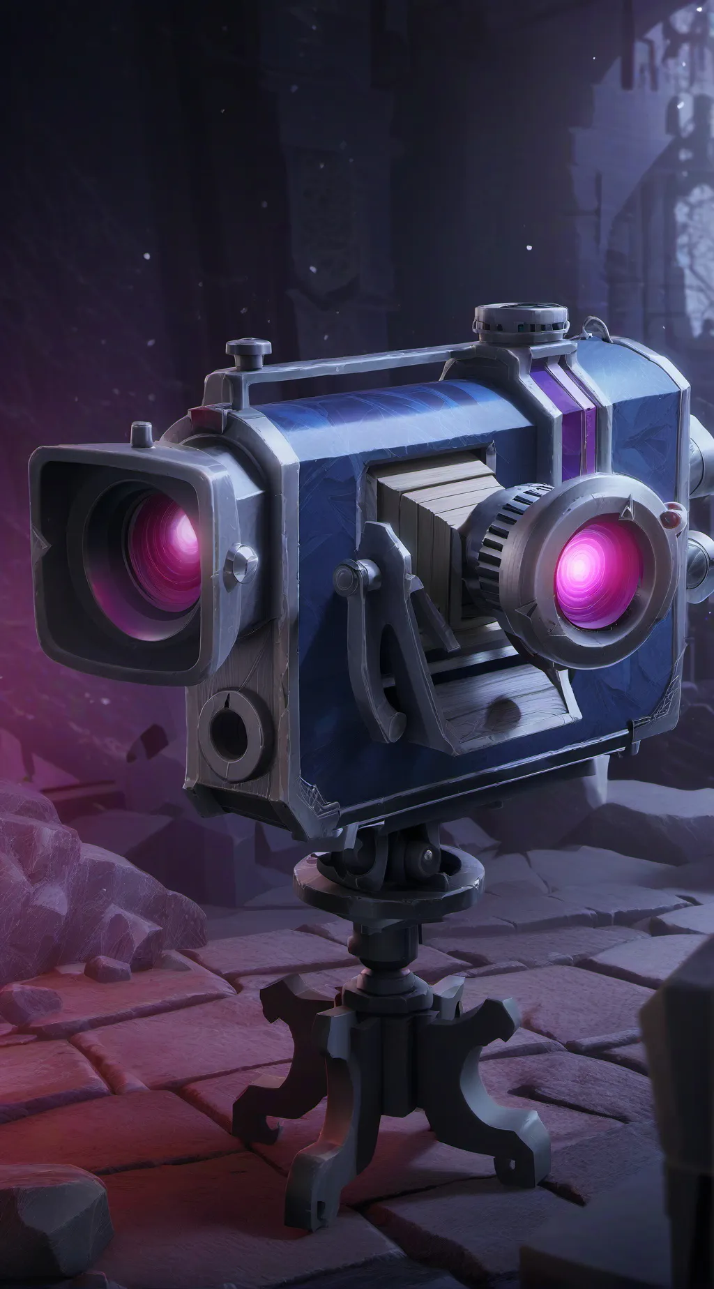 ai character: titan cameraman  background