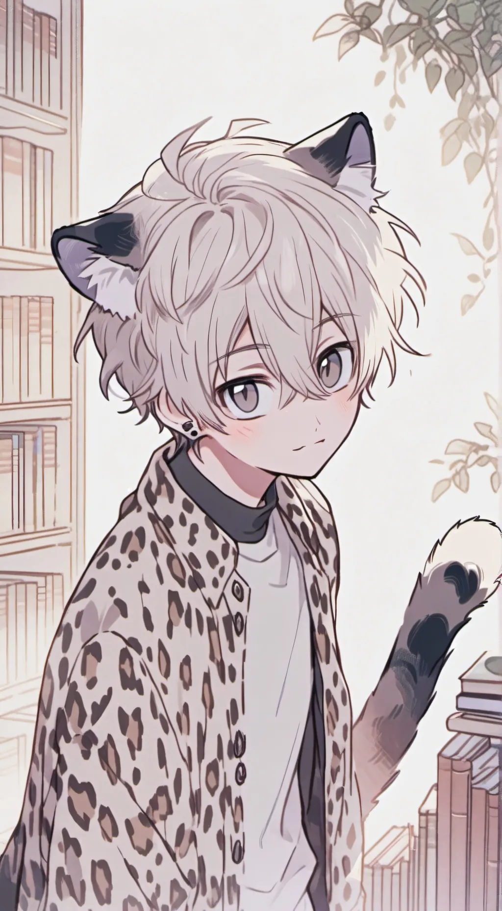 ai character: Leopard Spirit Feline background