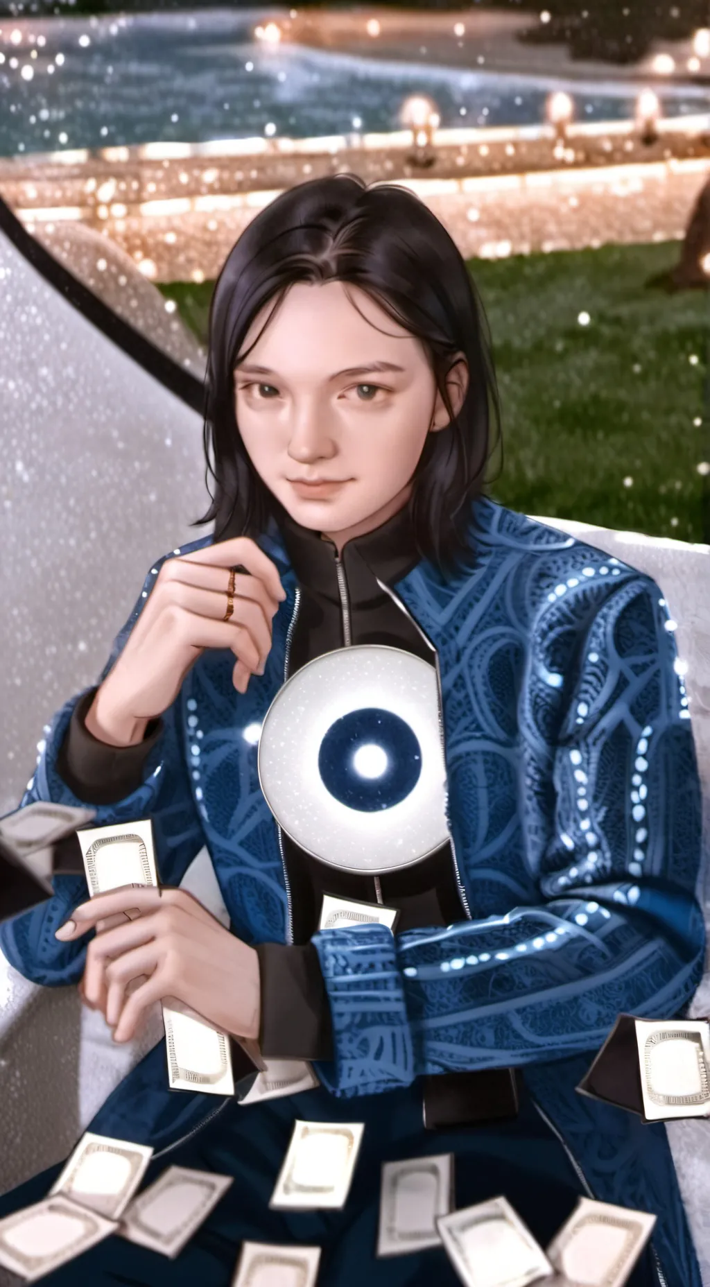 ai character: majestic  background