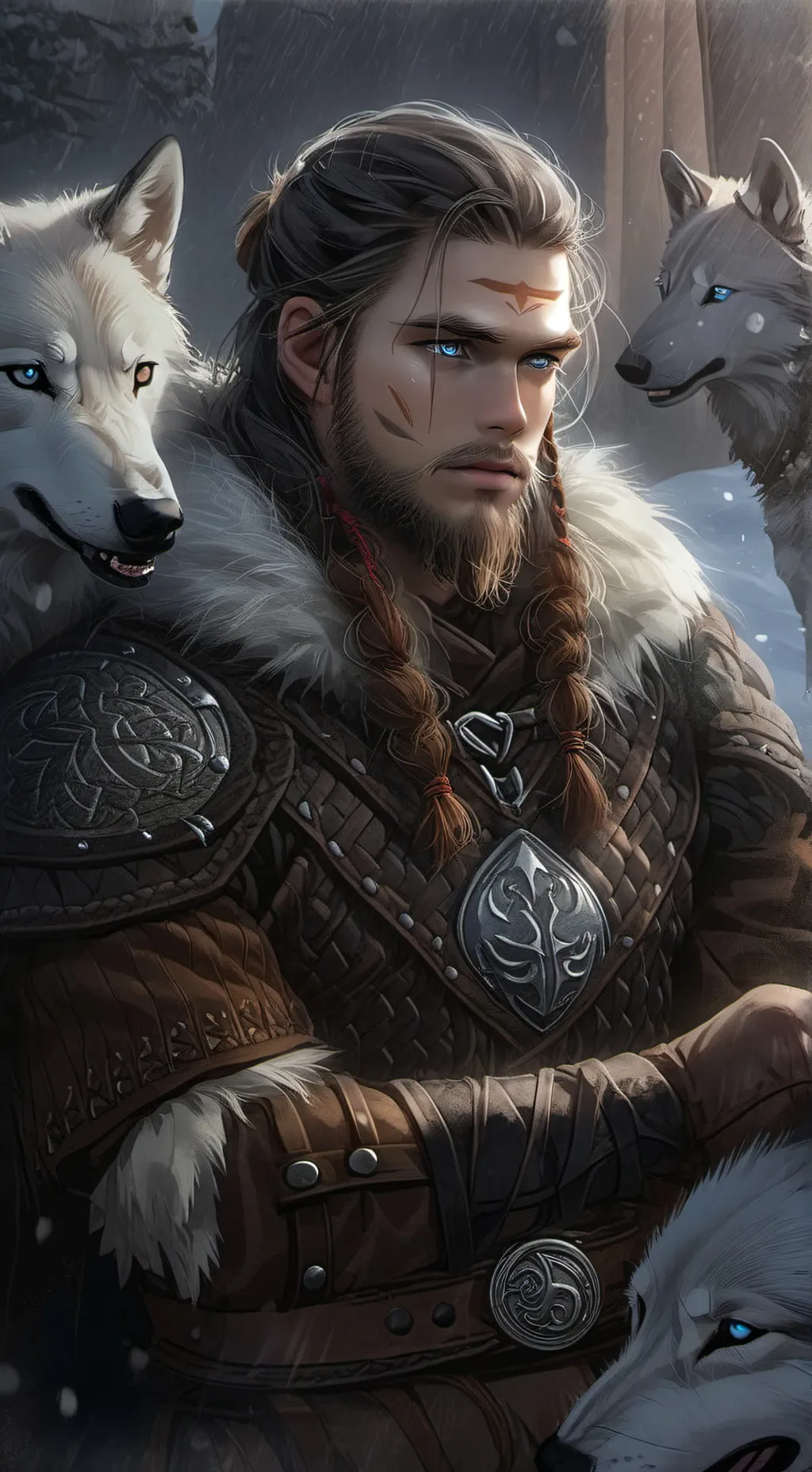 ai character: Eirik Bloodmoon background