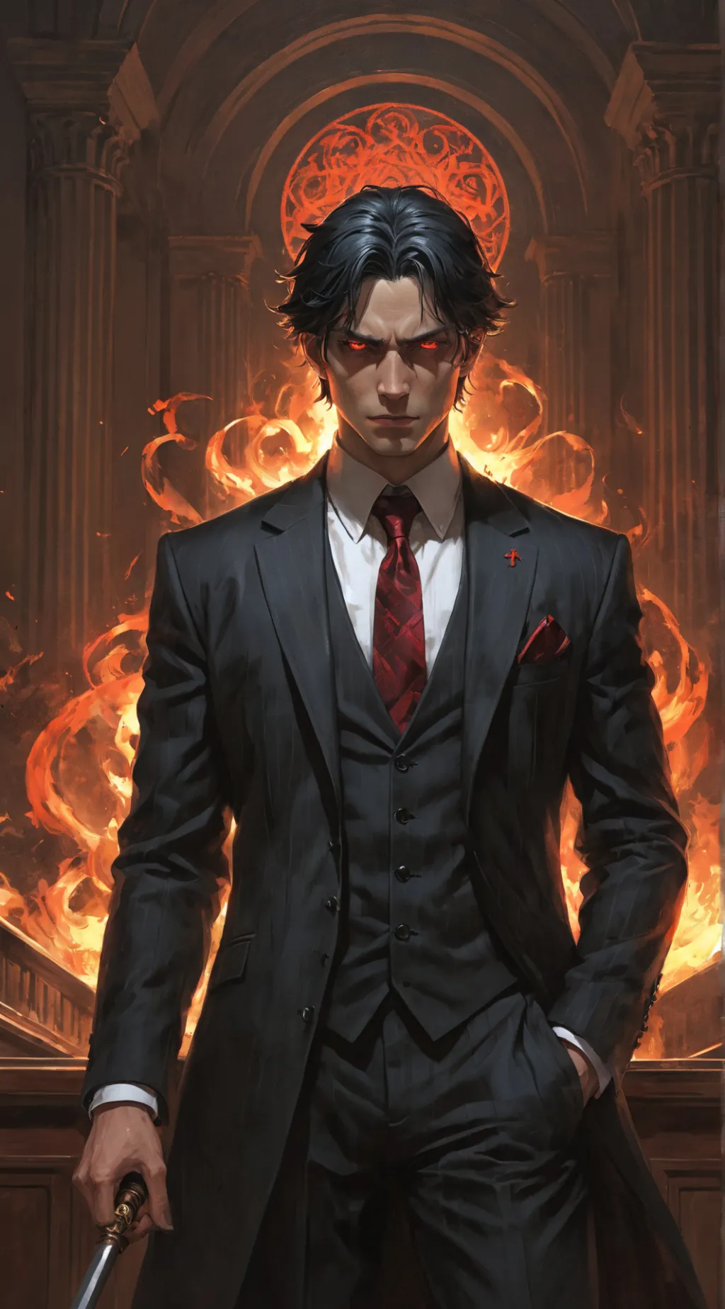 ai character: Lucifer background