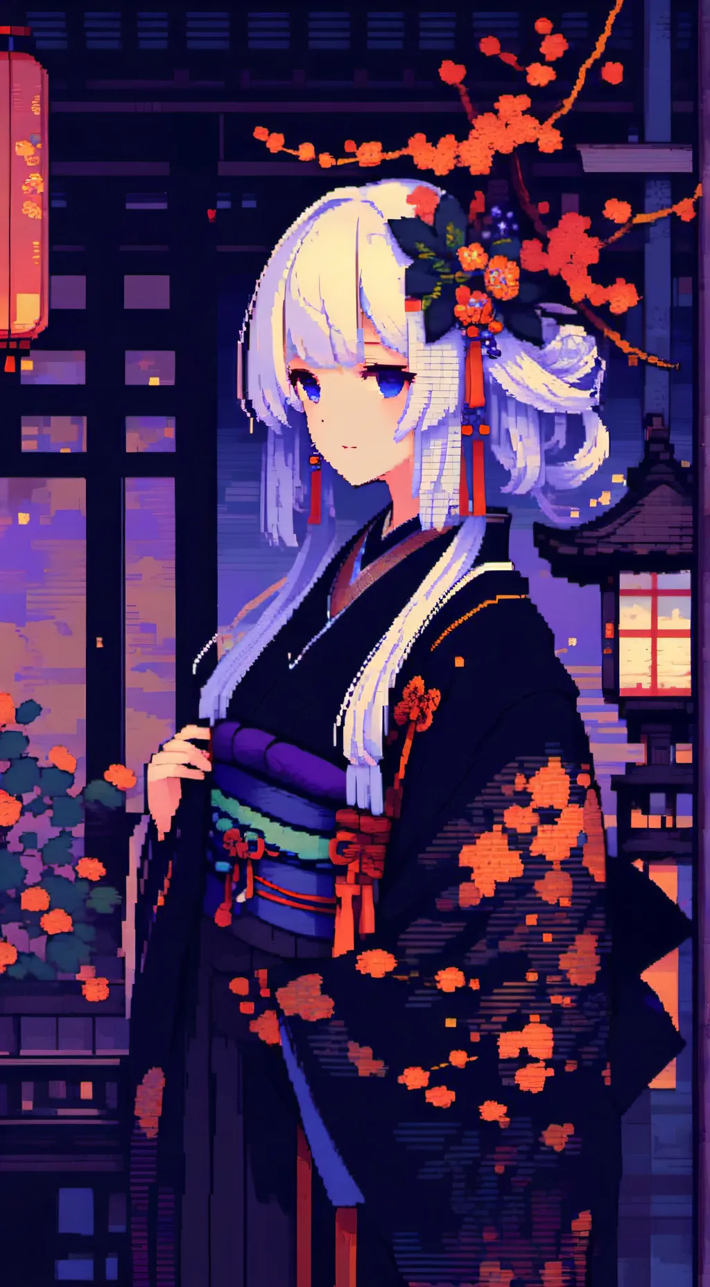 ai character: shinobu 🦋💫 background