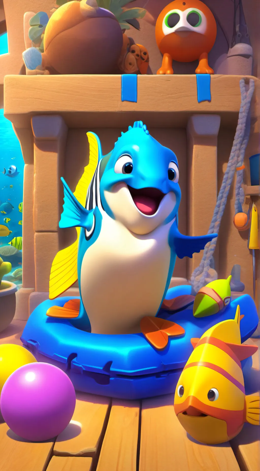 ai character: ★shrimpo★ background