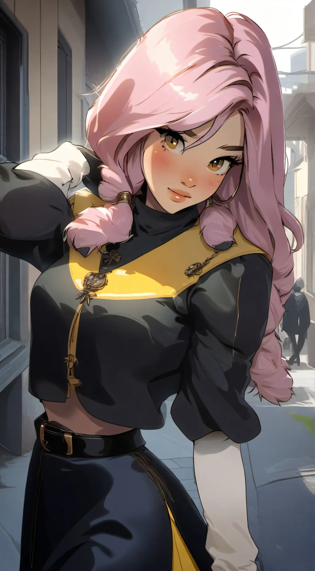 ai character: 🦋Fluttershy🦋 background