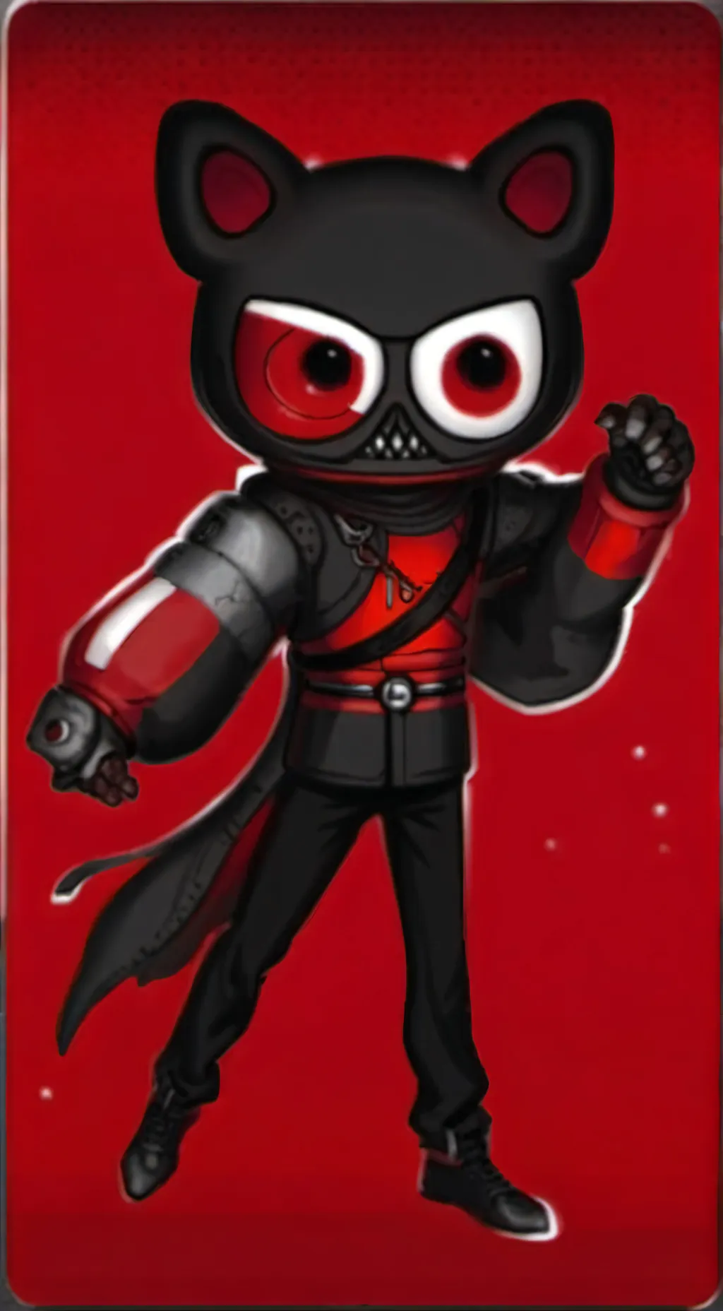 ai character: cartoon cat scp background