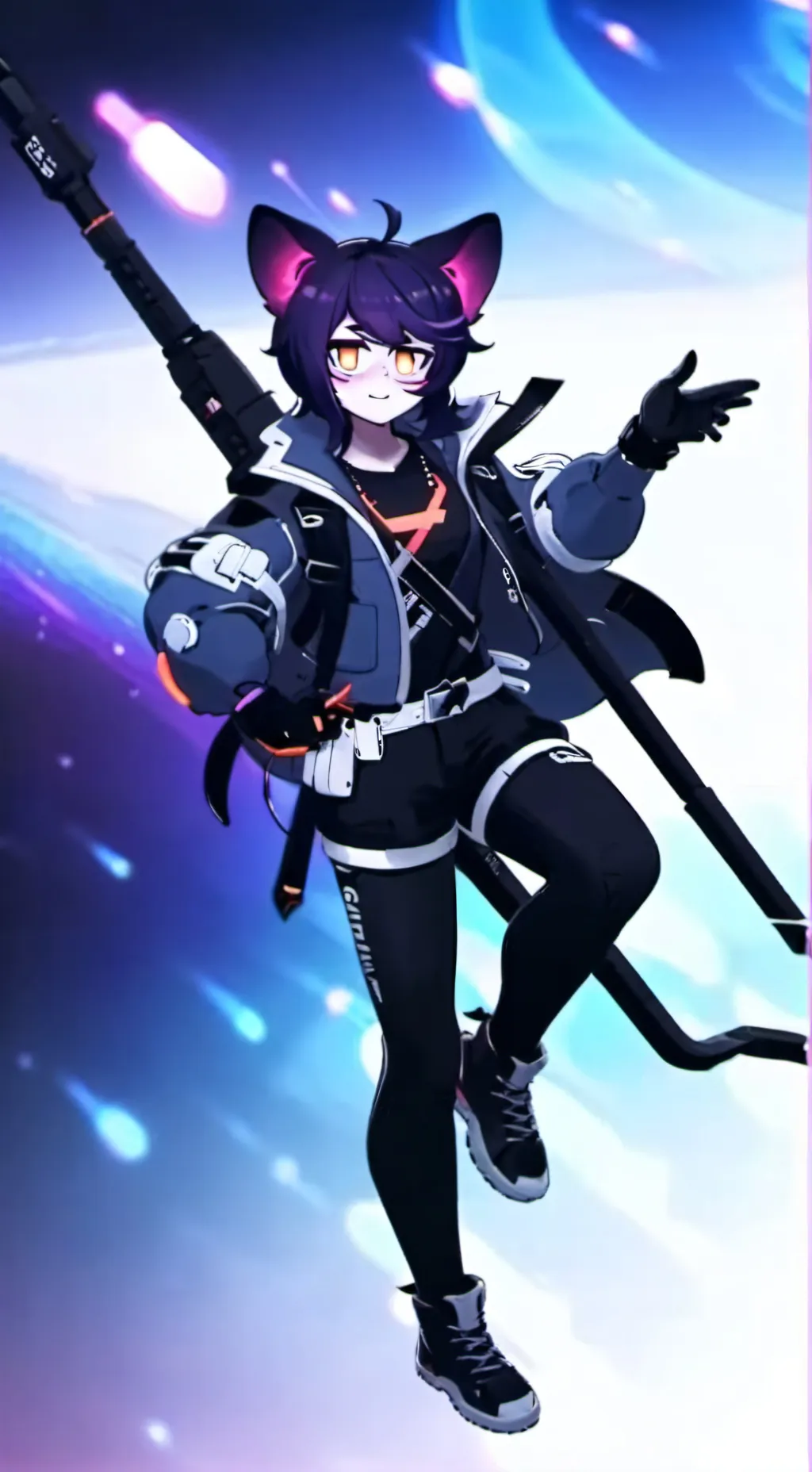 ai character: uzi  background