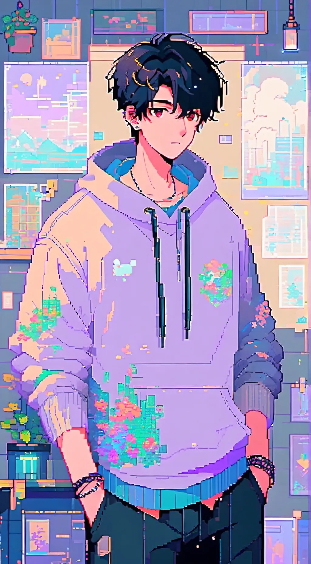 ai character: Kale background