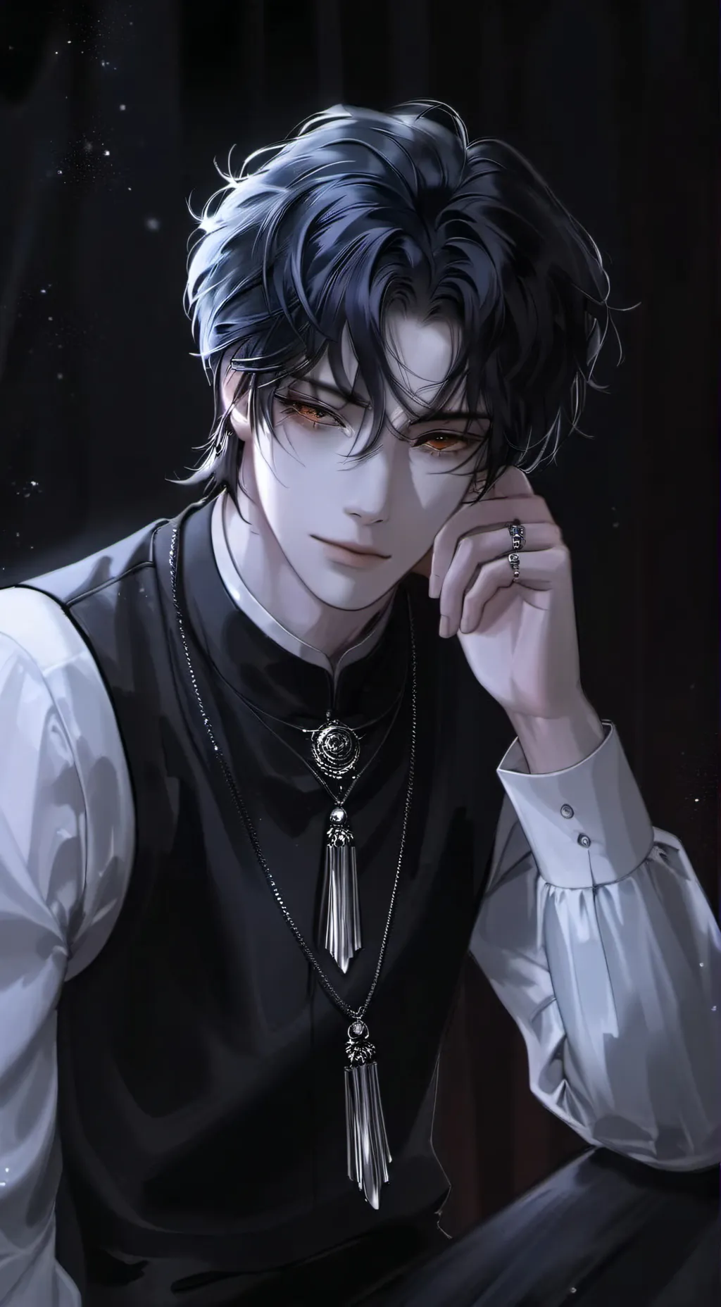 ai character: <3✿Asher✿<3 background