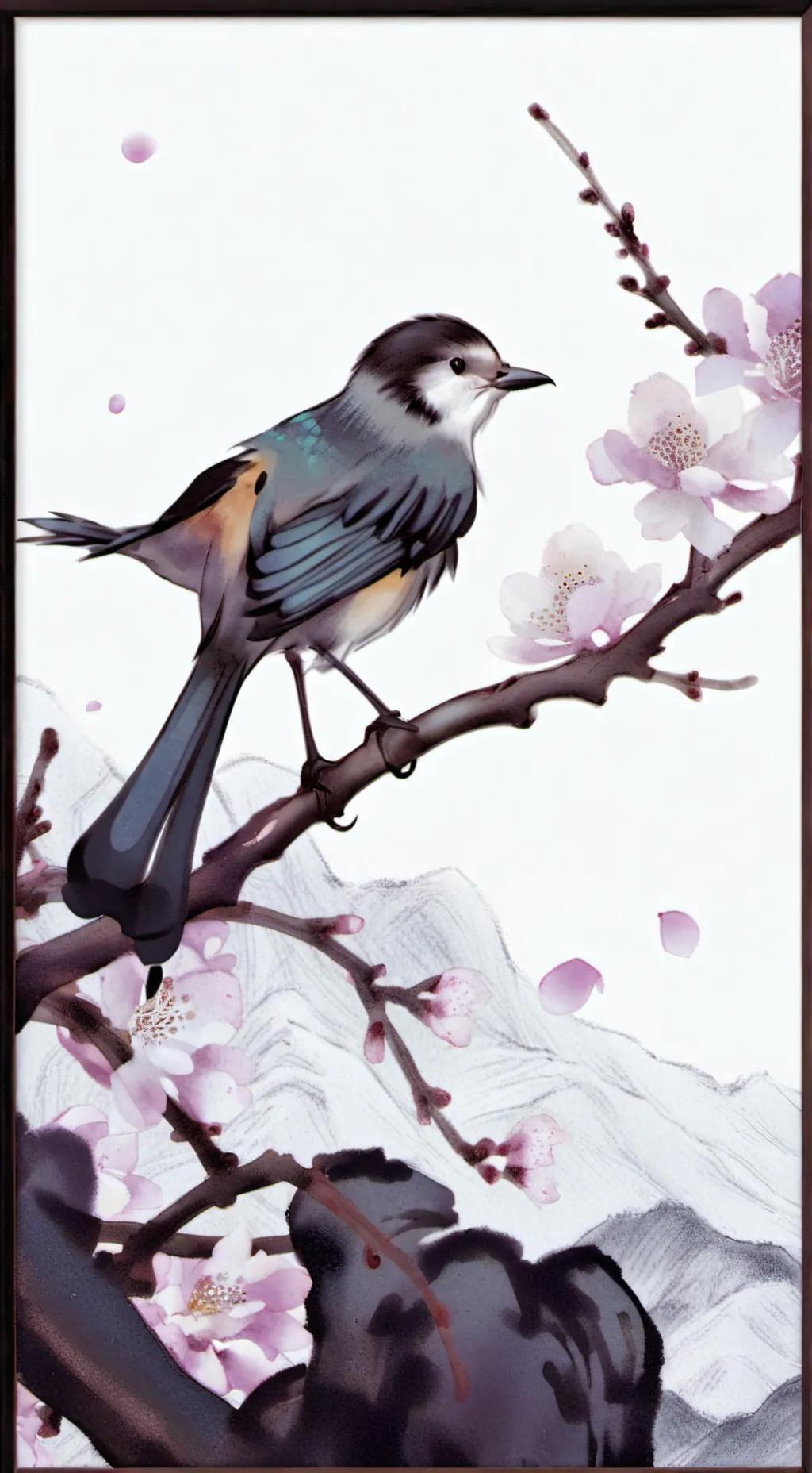 ai character: 斑鸟 background