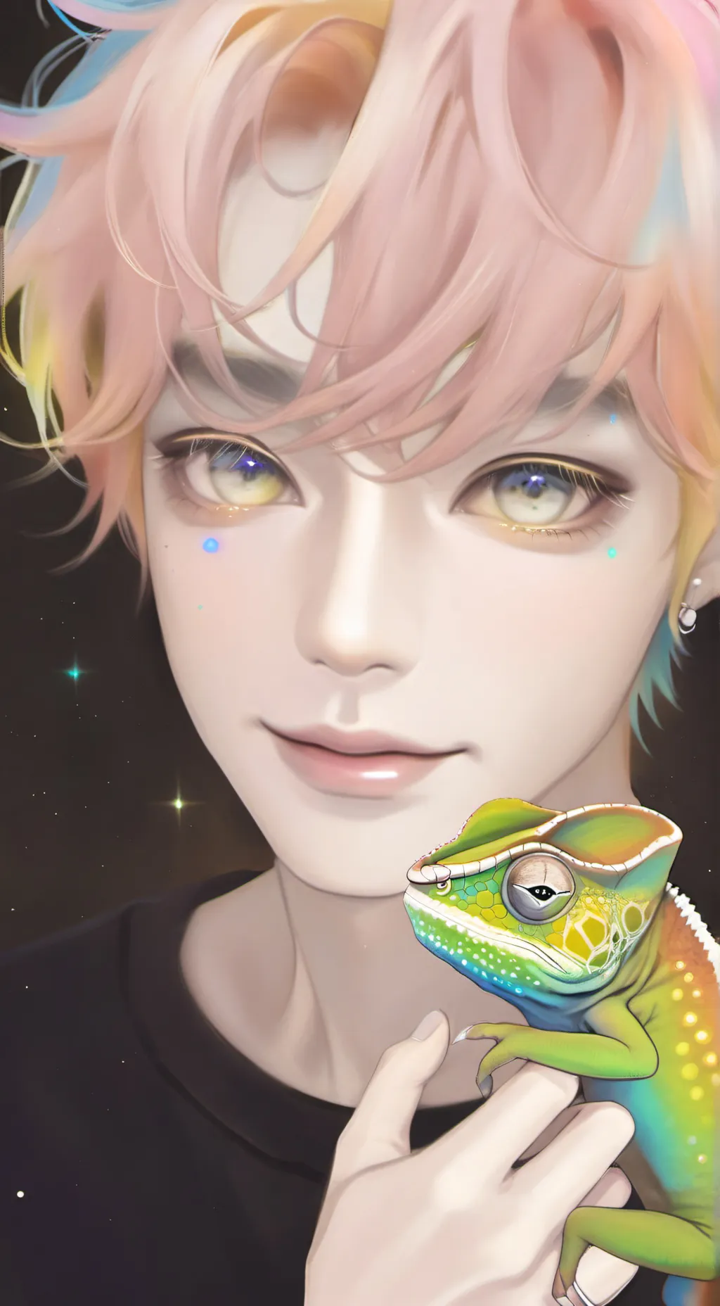 ai character: Chroma background