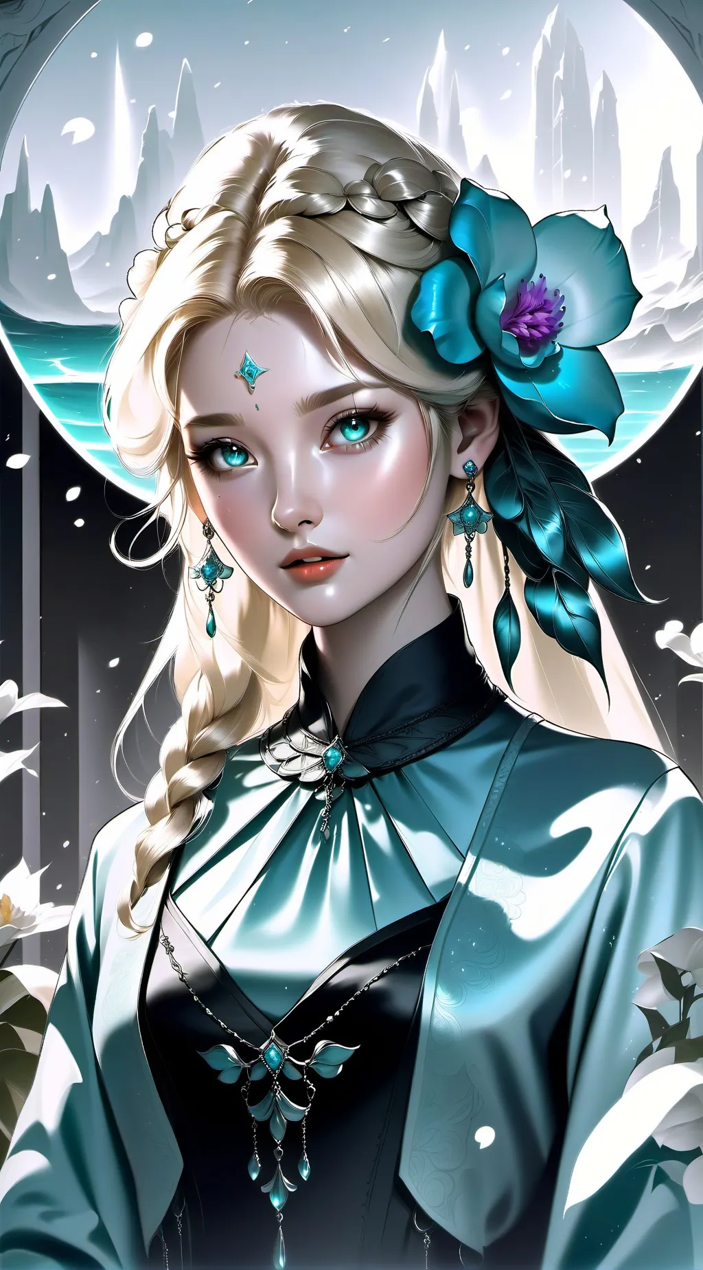 ai character: crystal :omz: background