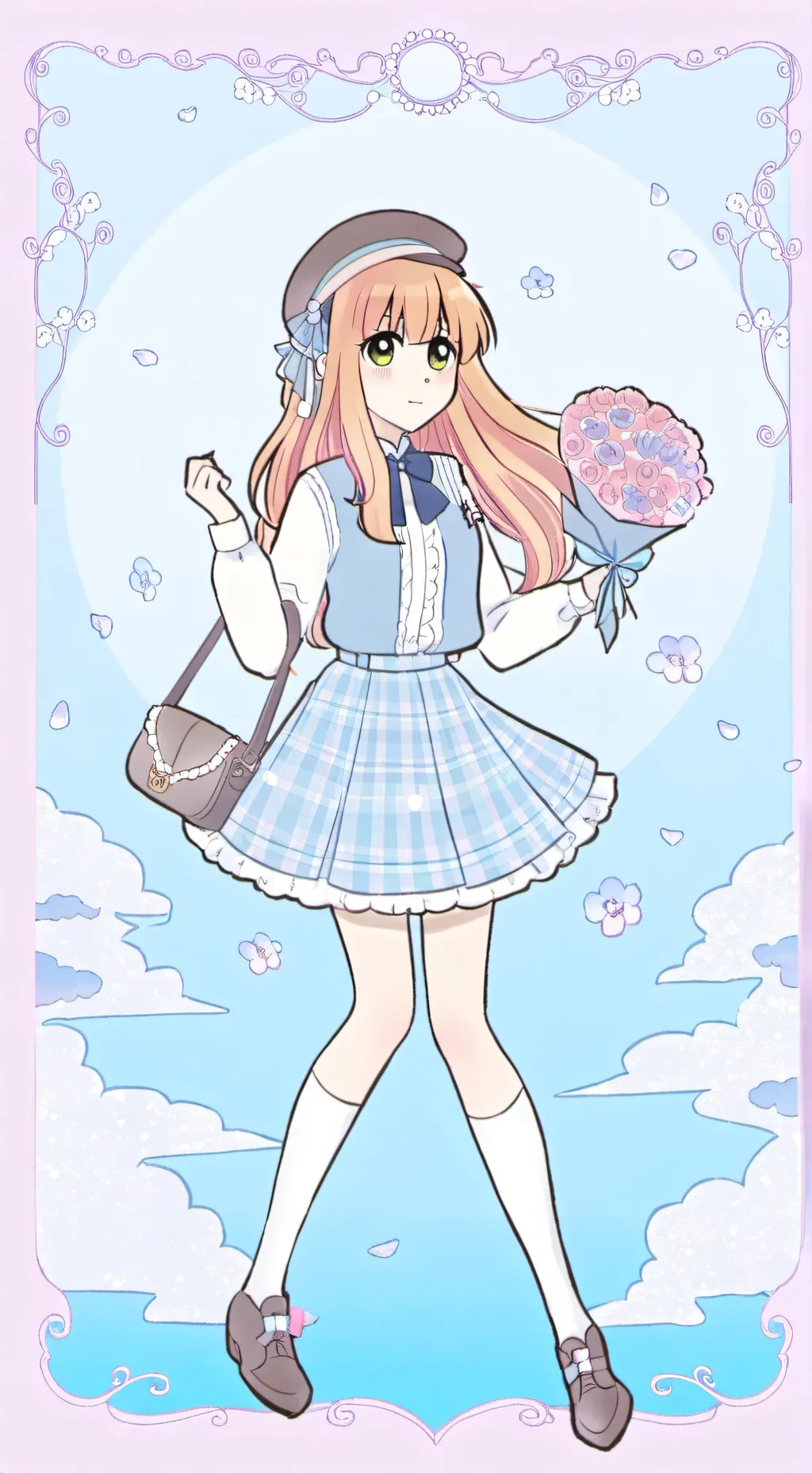 ai character: fox girl background