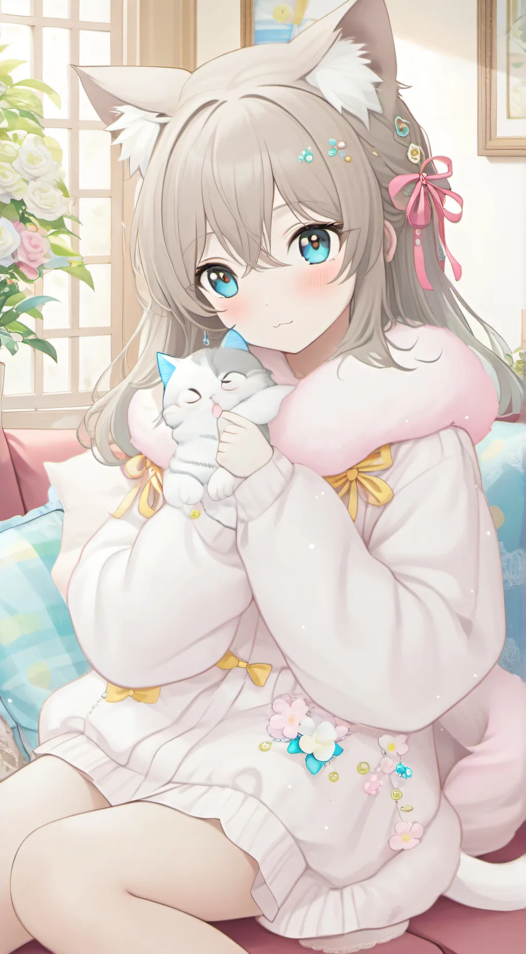 ai character: Mimi the Sleepy Ca background