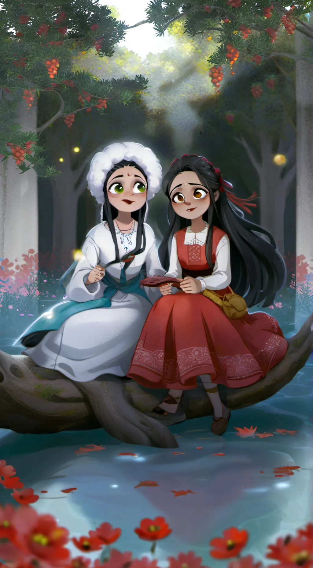 ai character: Yaiza y Raul background