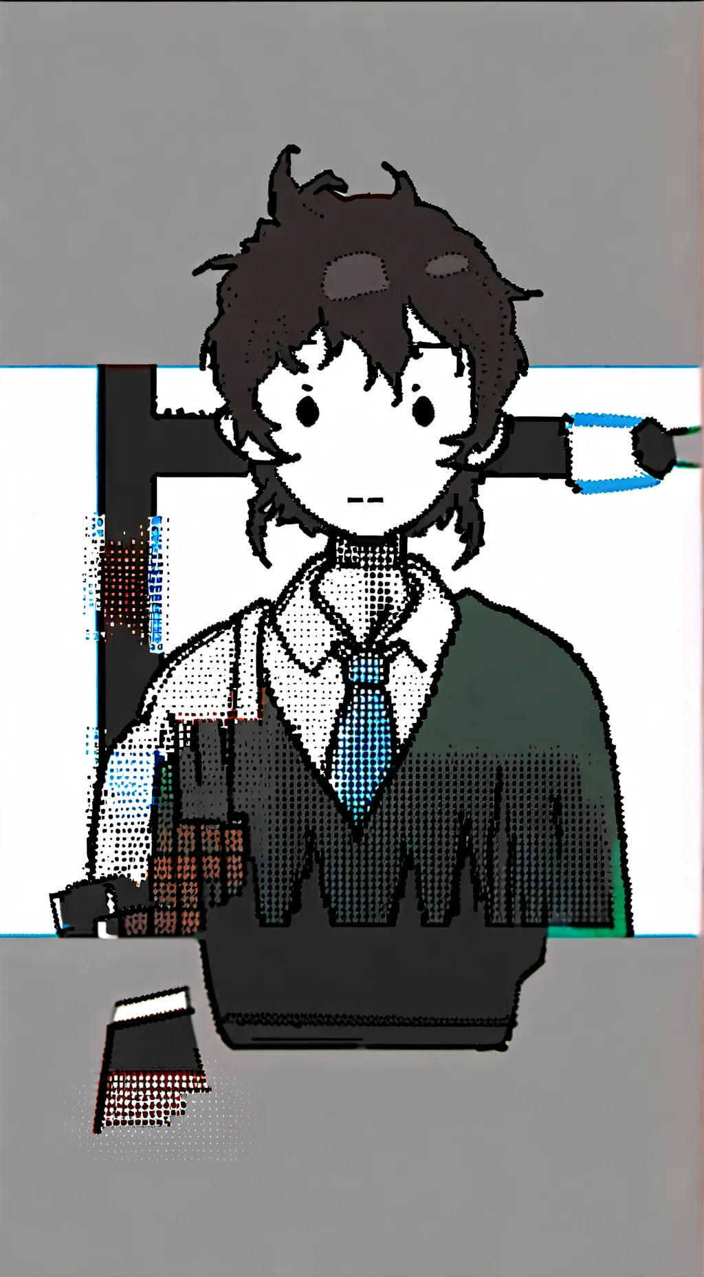 ai character: Quackity left out background