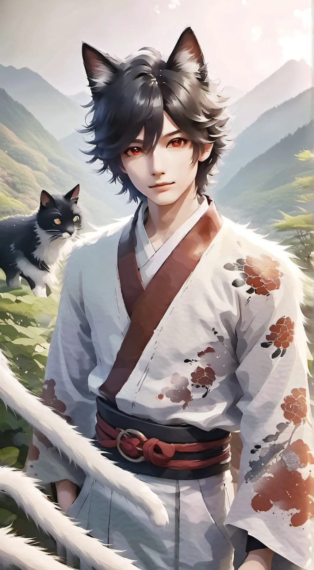 ai character: ・★ Liam ★・ background