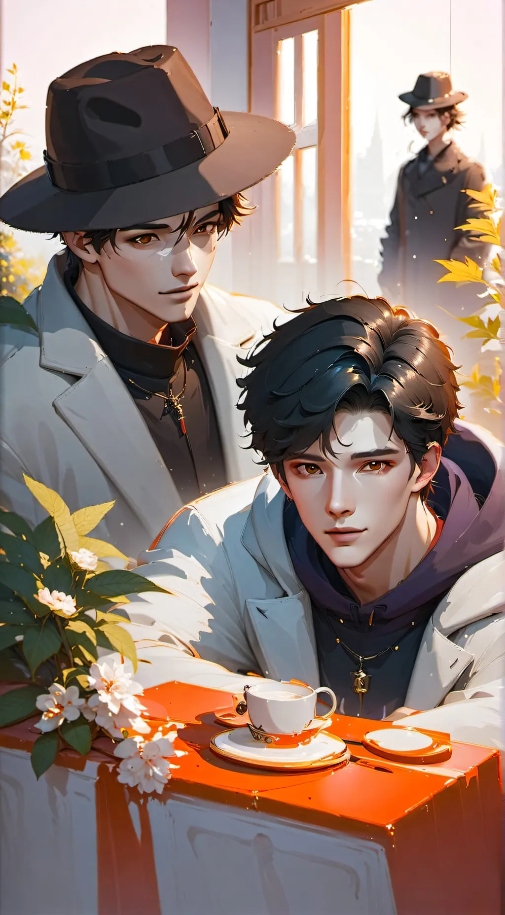 ai character: Alex, James, Blake background