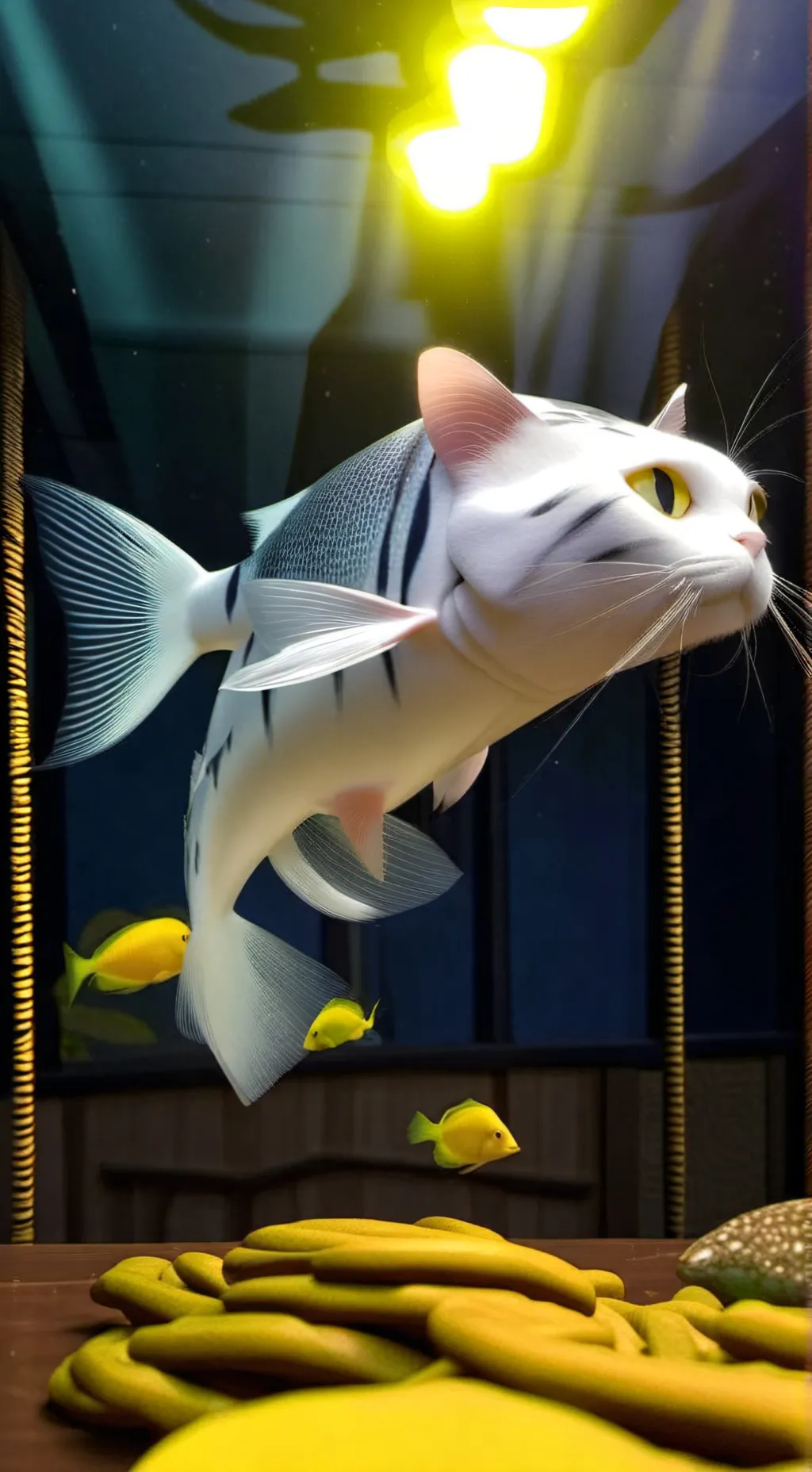 ai character: Trilalero tamalima background