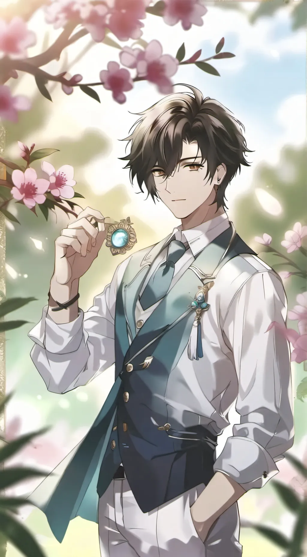 ai character: 🌹maestro🏳️‍🌈 background