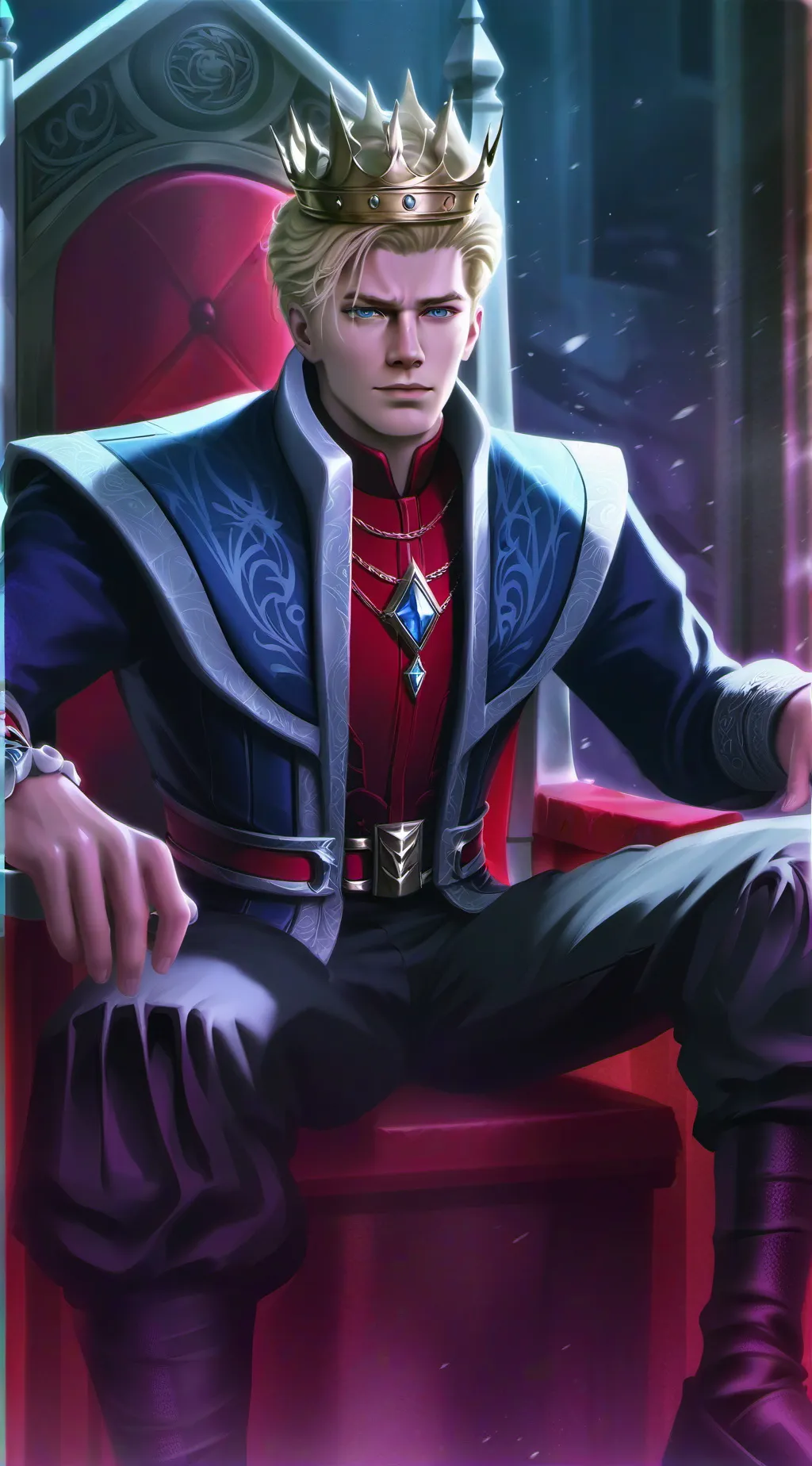 ai character: king Charles  background