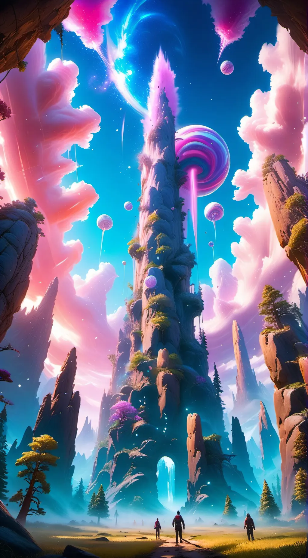 ai character: Candy World  background