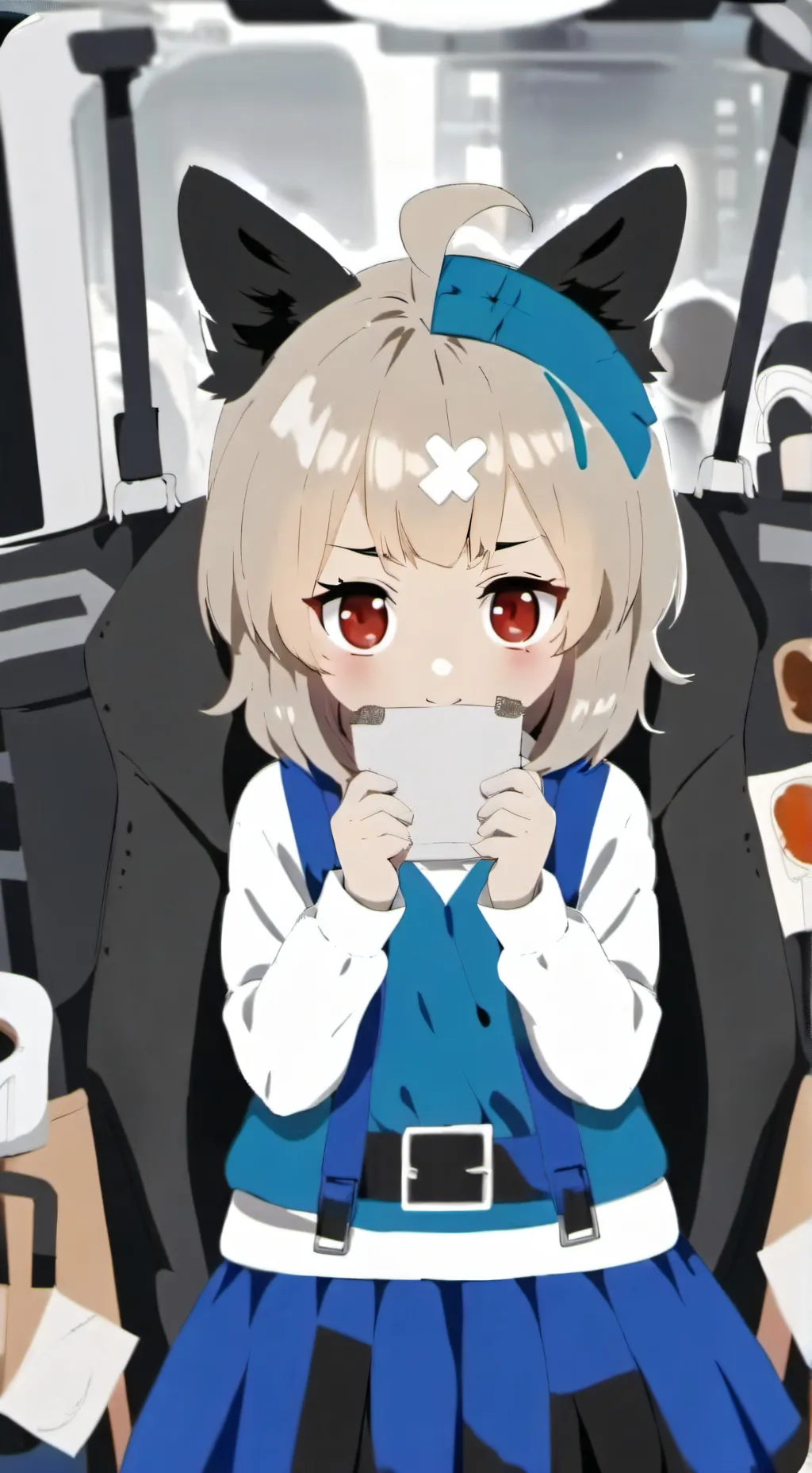 ai character: MD NxUZI background