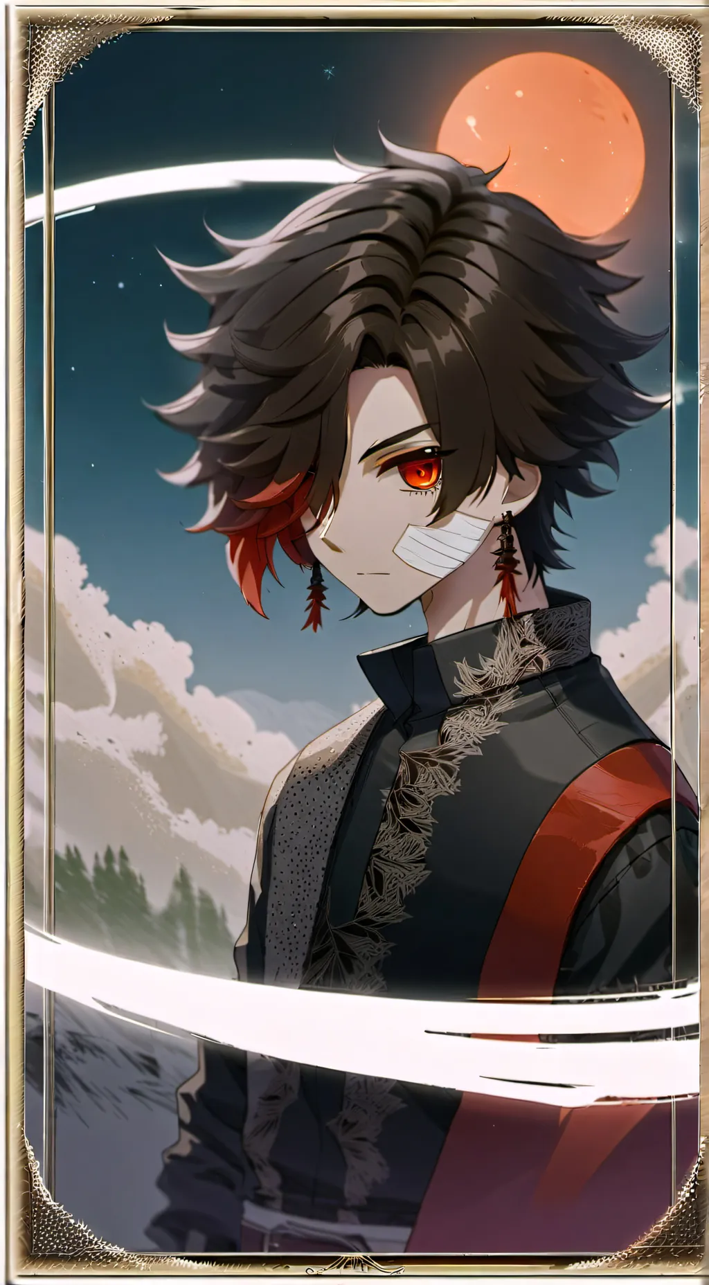 ai character: Elliptic background