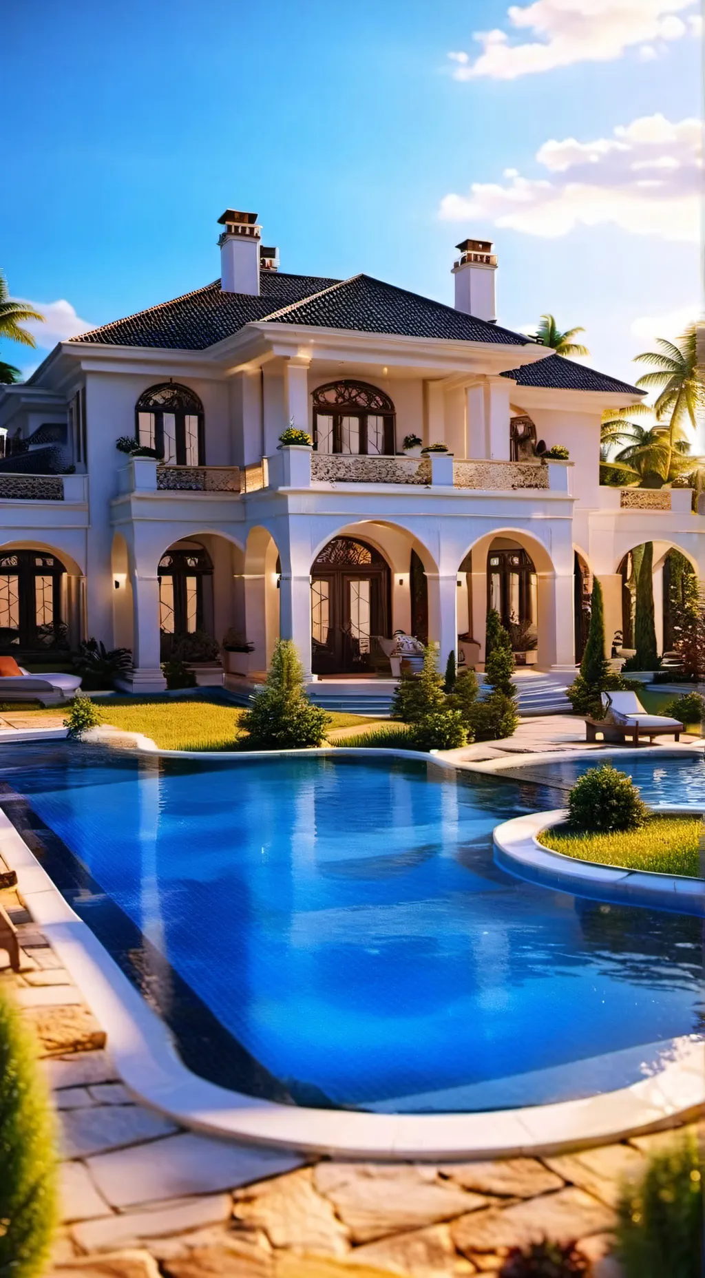 ai character: Rich Family RP background