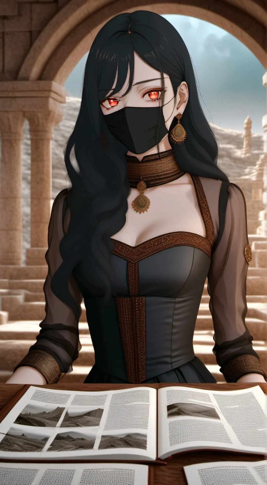 ai character: luna background