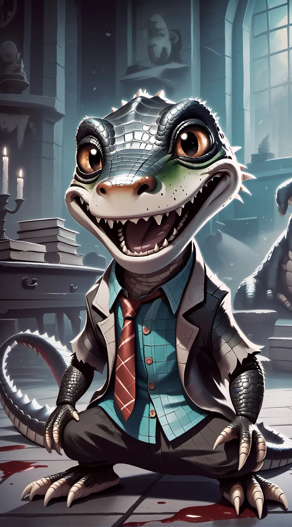 ai character: NIGHTMARE CRITTERS background