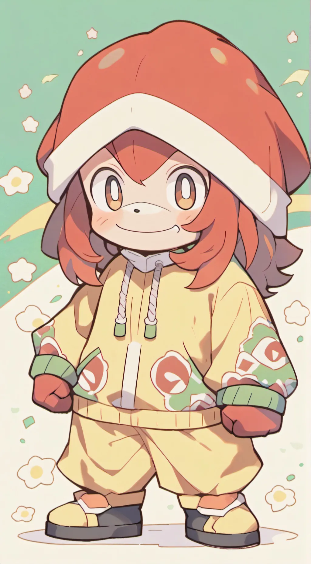 ai character: Ugandan knuckles  background