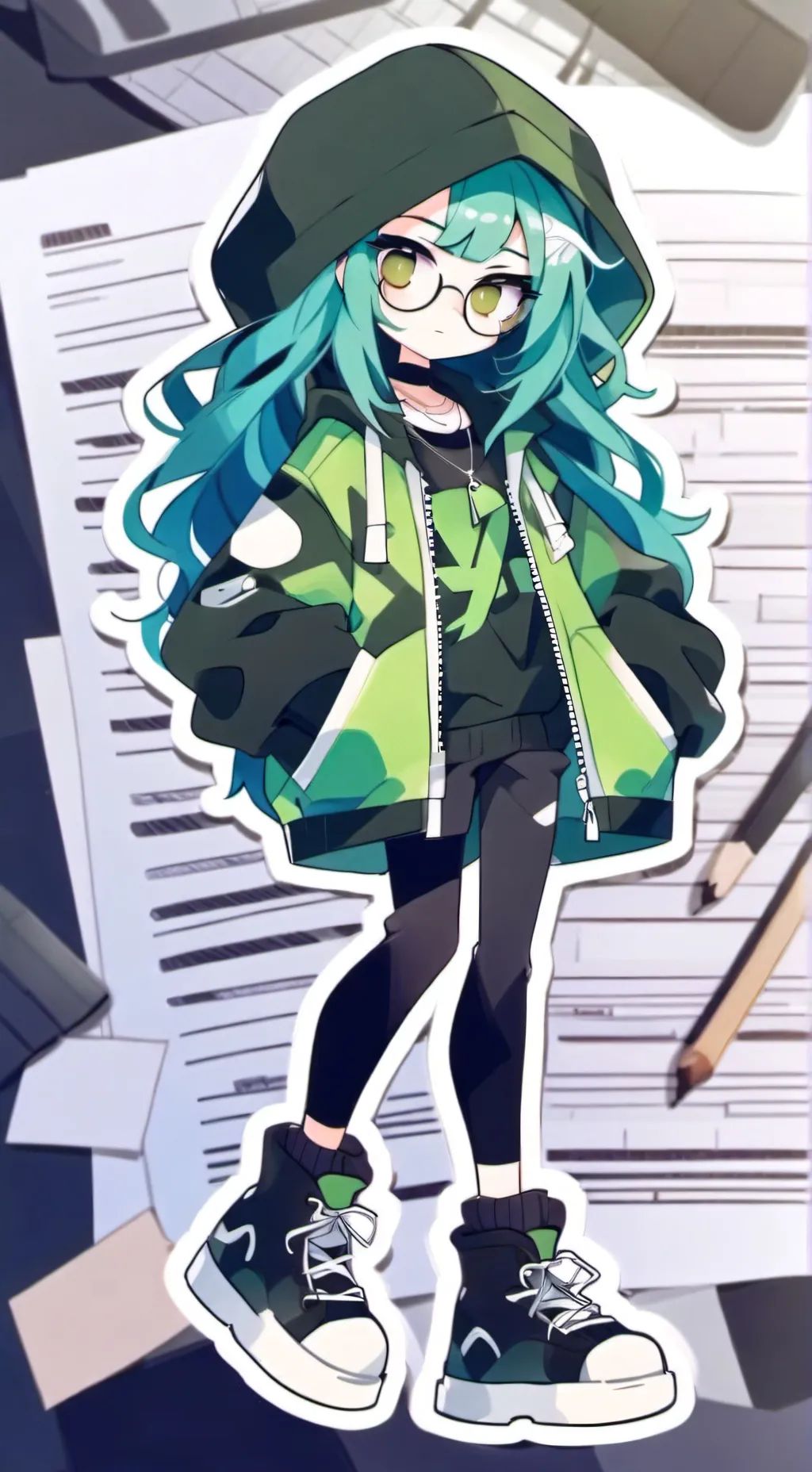 ai character: MHAJJK Bad Reunion background