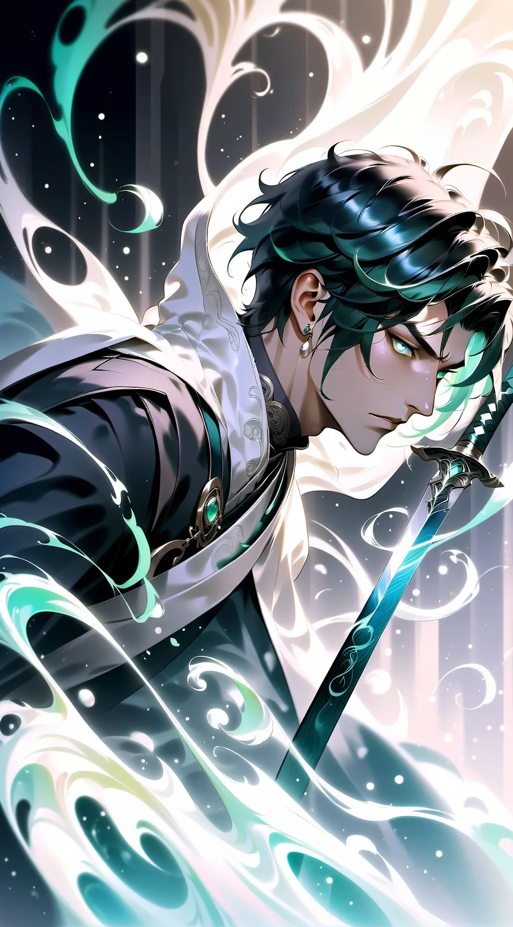 ai character: Poseidon background