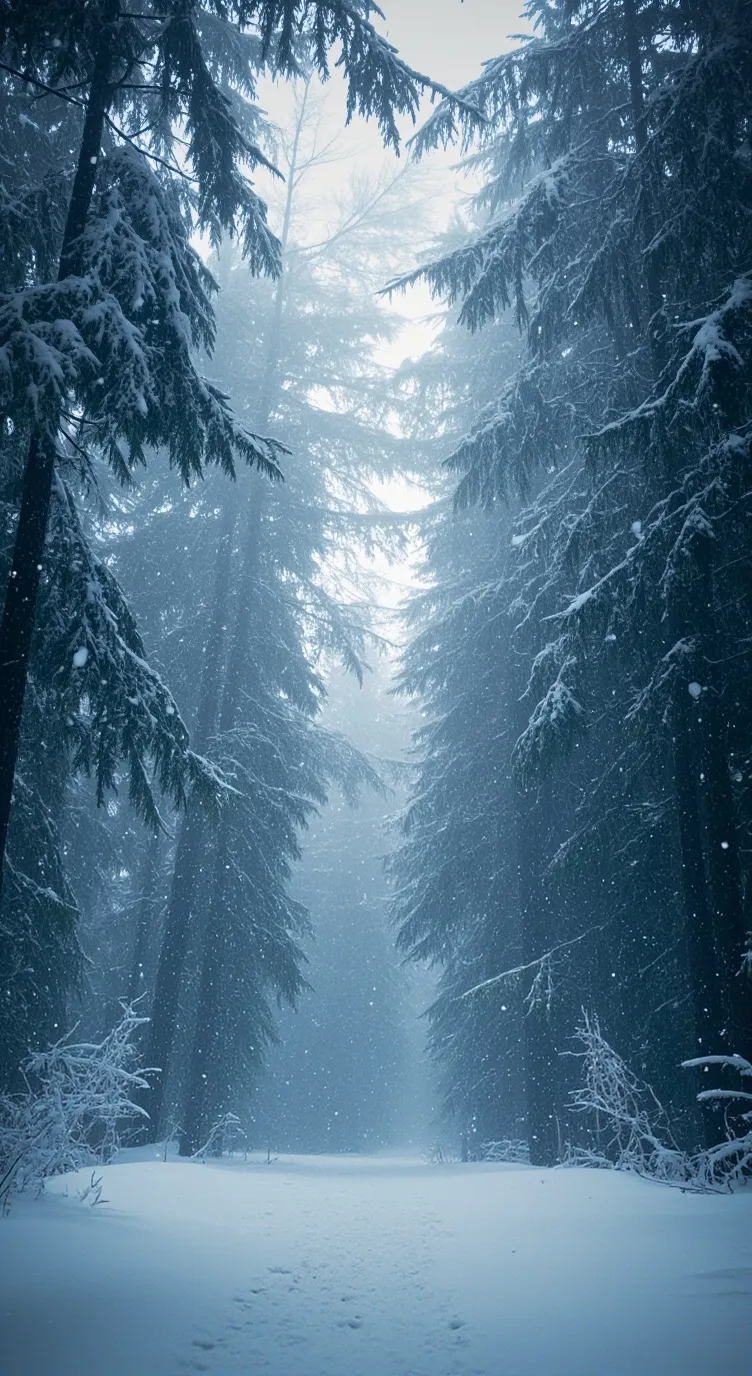 ai character: Kny snowstorm  background