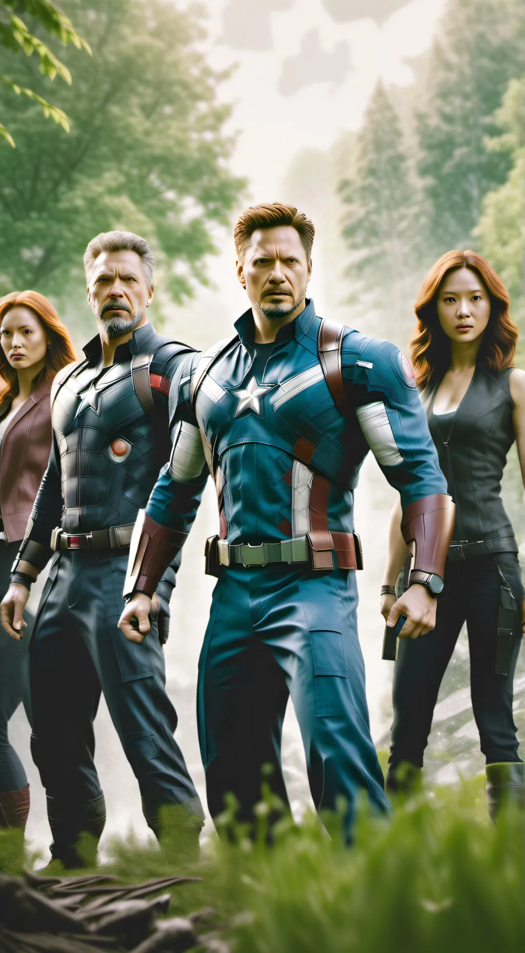 ai character: avengers /venom background