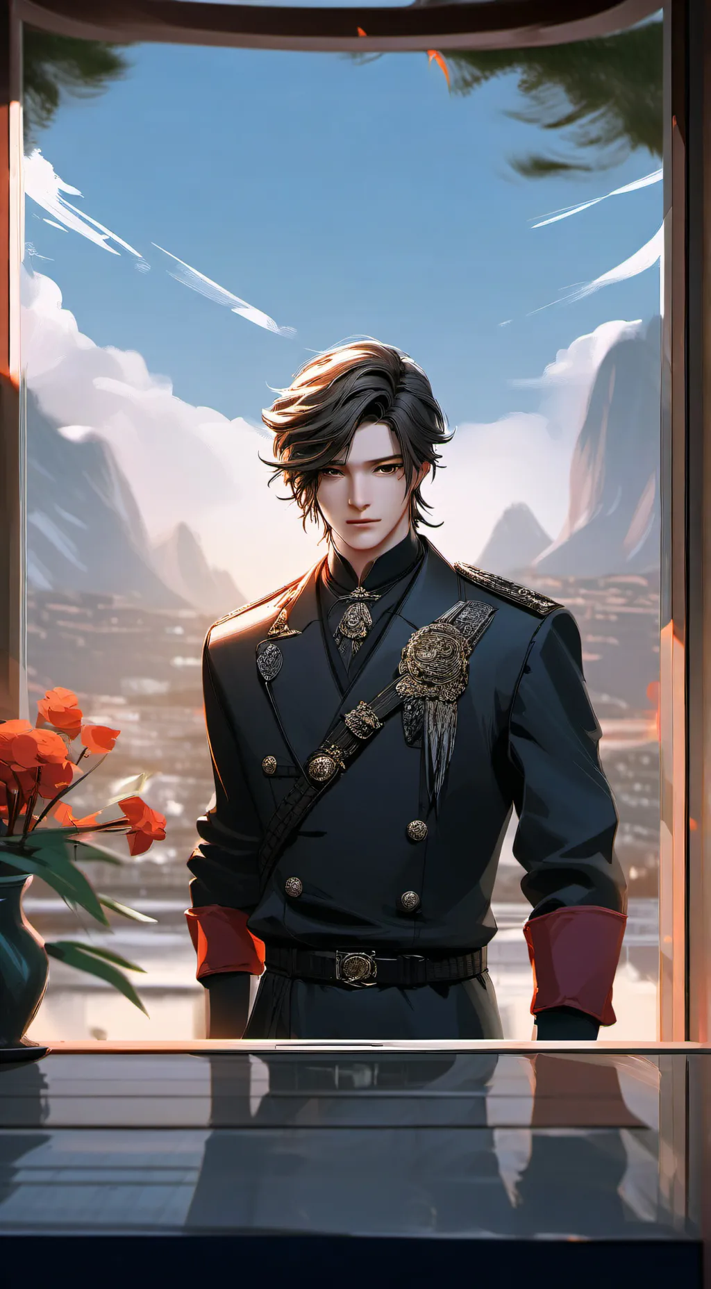 ai character: Jordán 💋✨ background