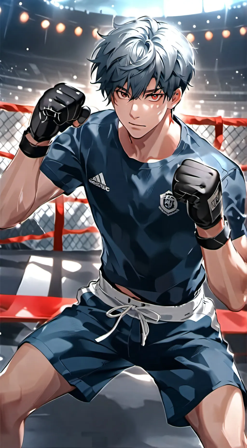 ai character: 🌑🥊Cayden💙🌹 background