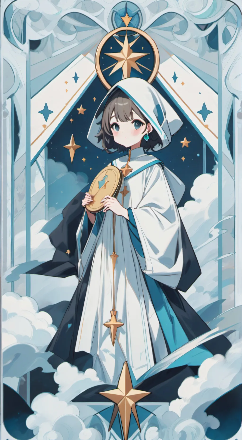 ai character: mozzarella cookie background