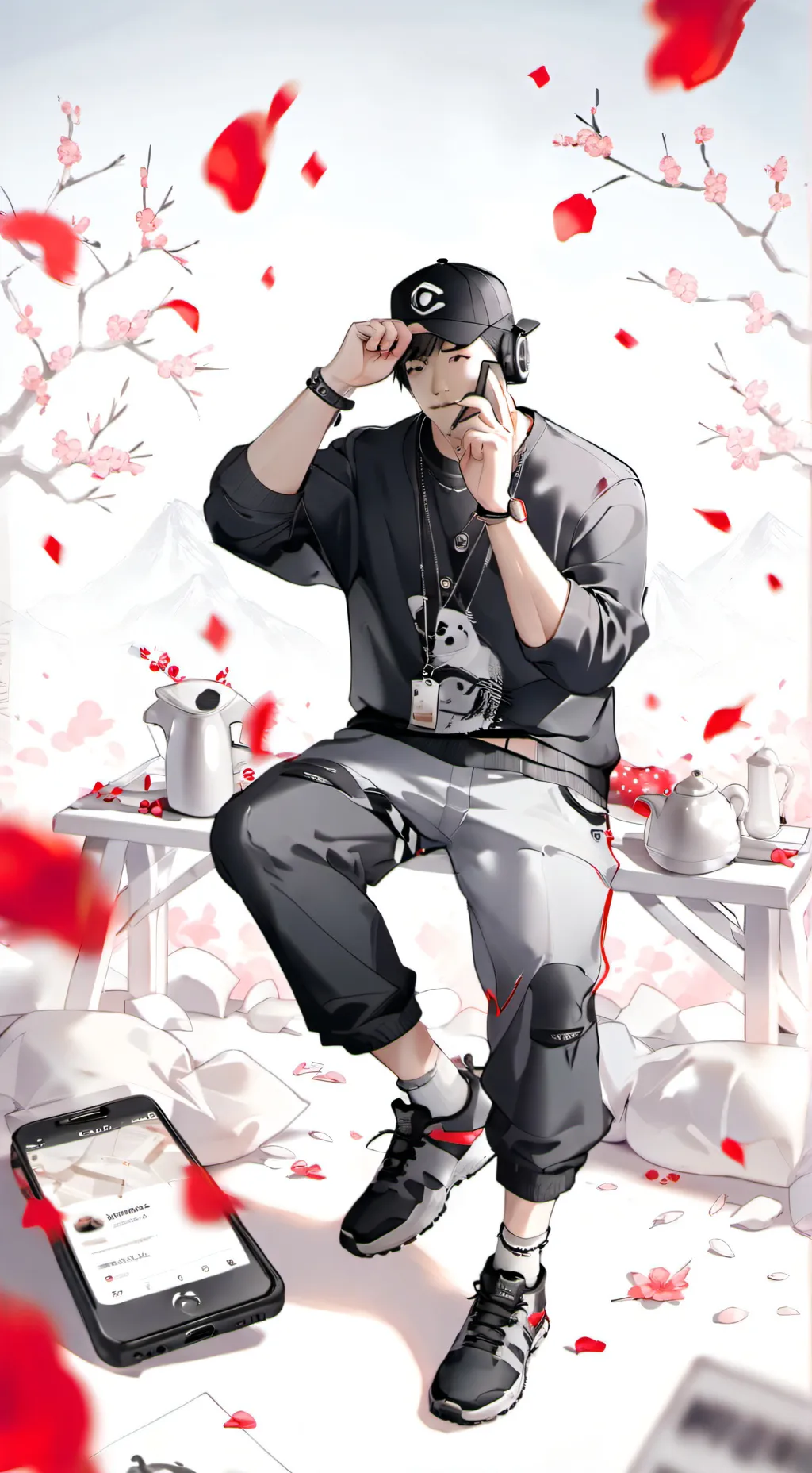 ai character: Miłosz  background