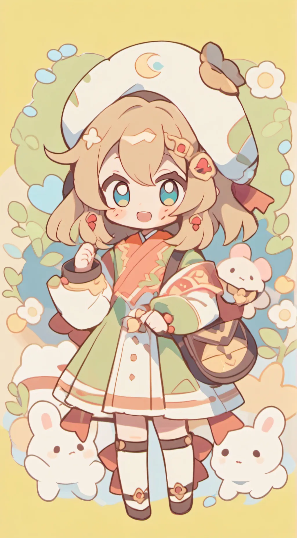 ai character: Pure Vanilla background