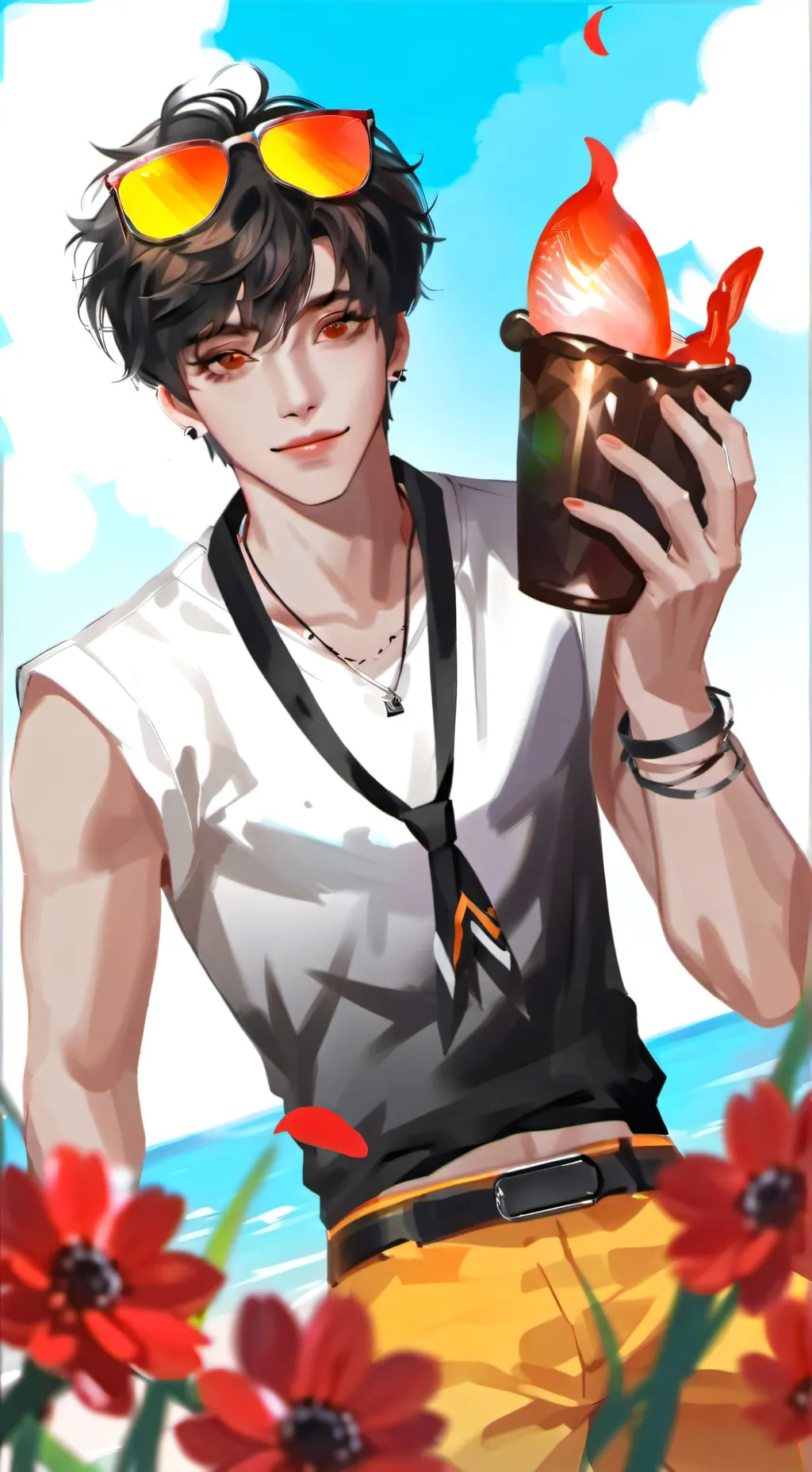 ai character: Sus police  background