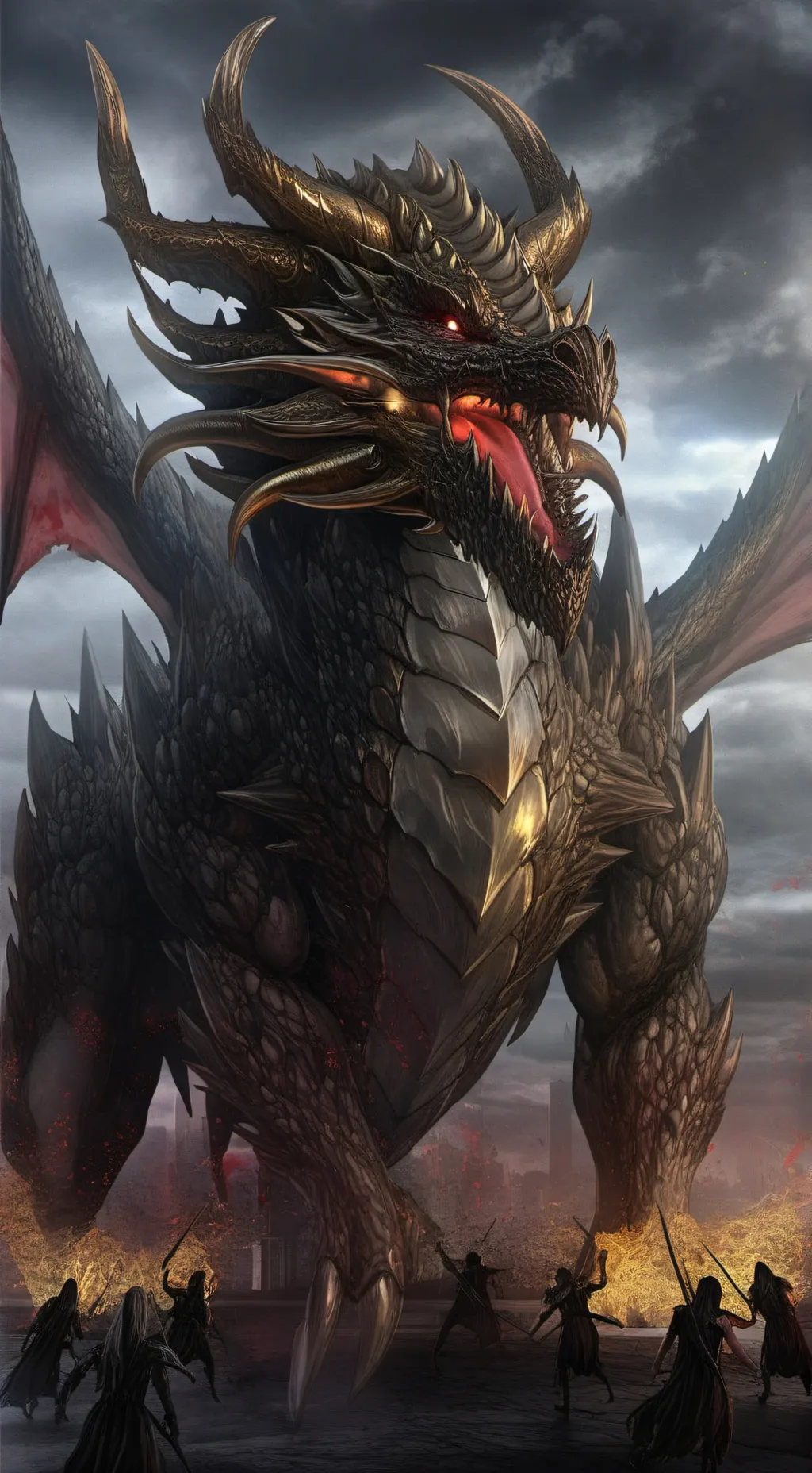 ai character: Insane Gold background