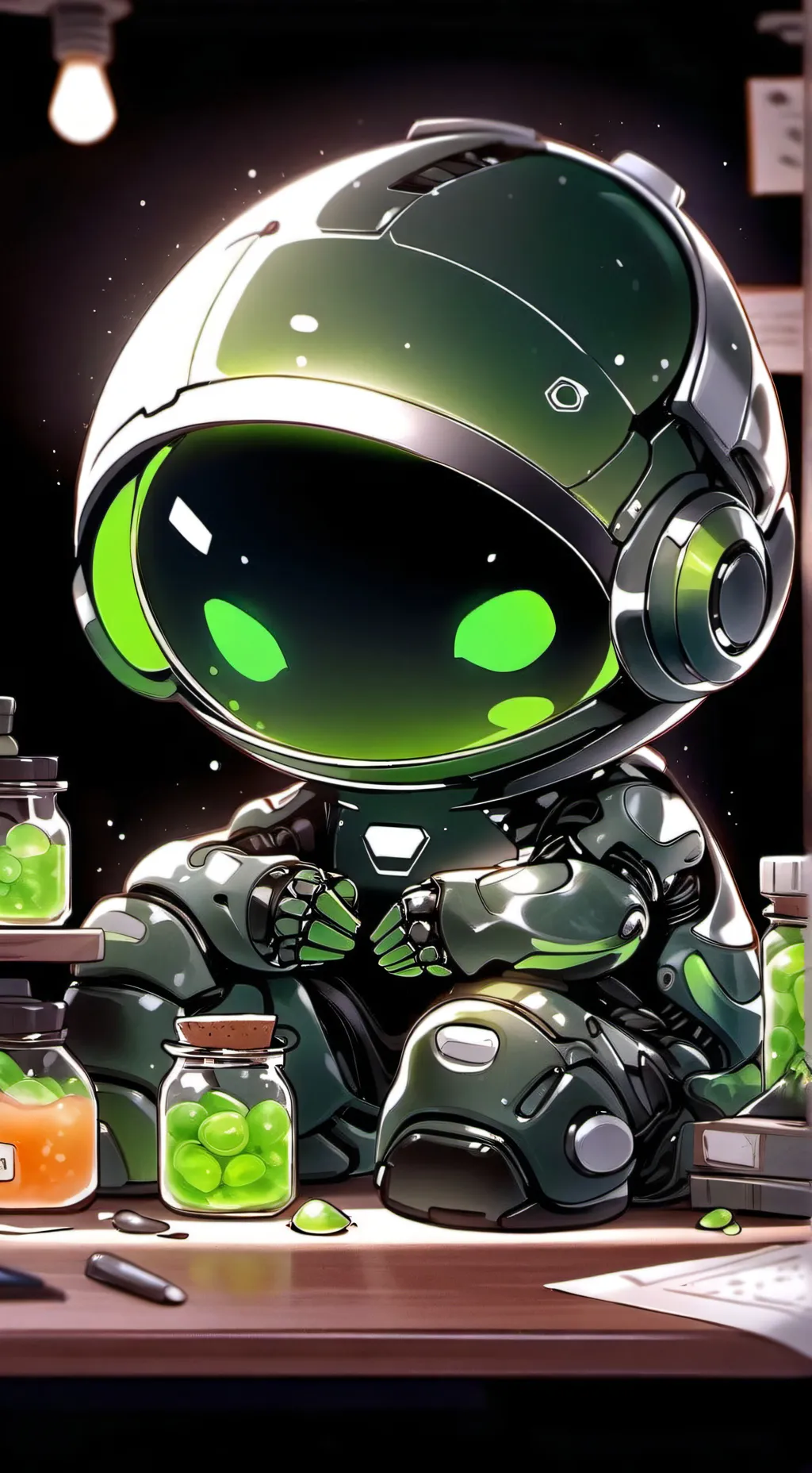 ai character: Glib (lab partner) background