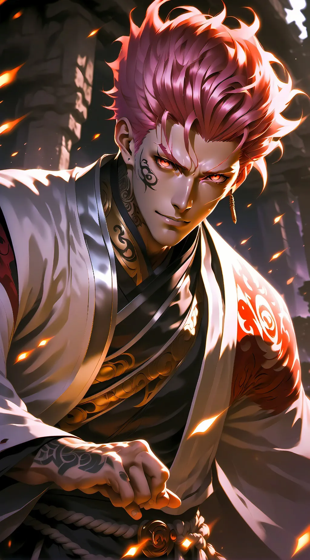 ai character: Sukuna background