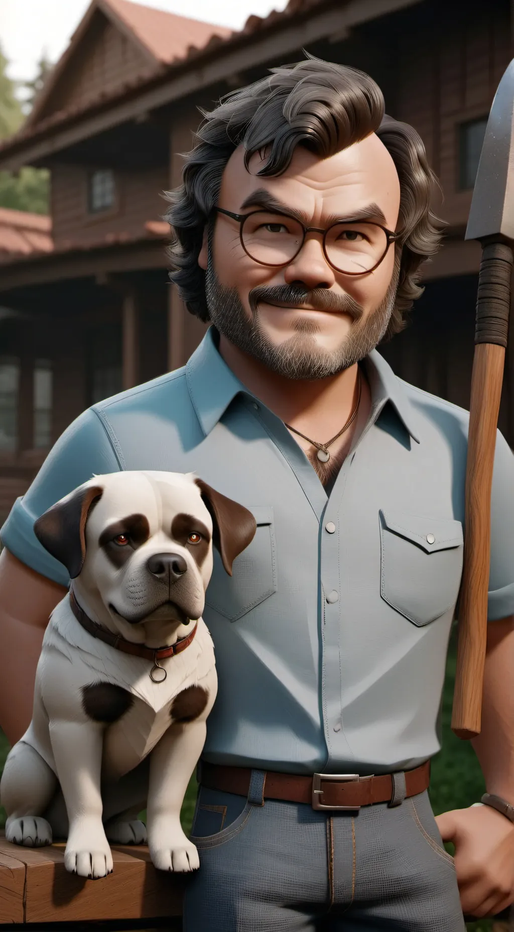 ai character: A Minecraft Movie  background