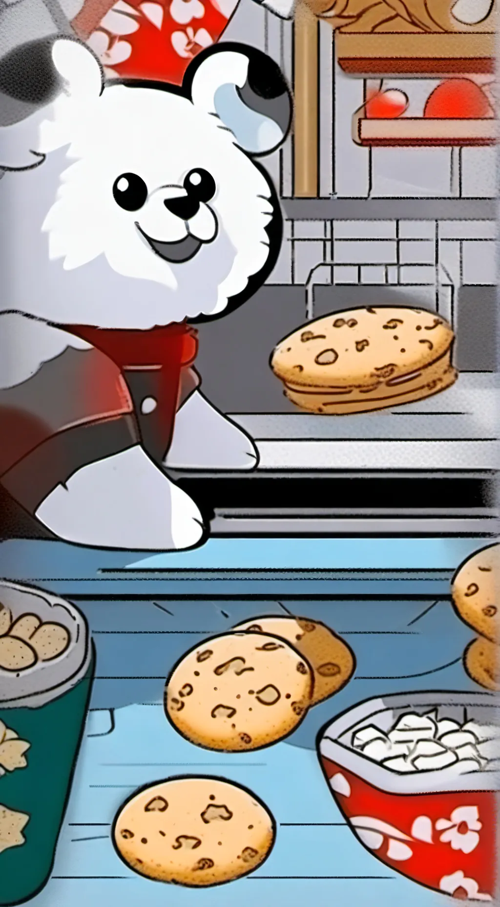 ai character: pvc but sick background